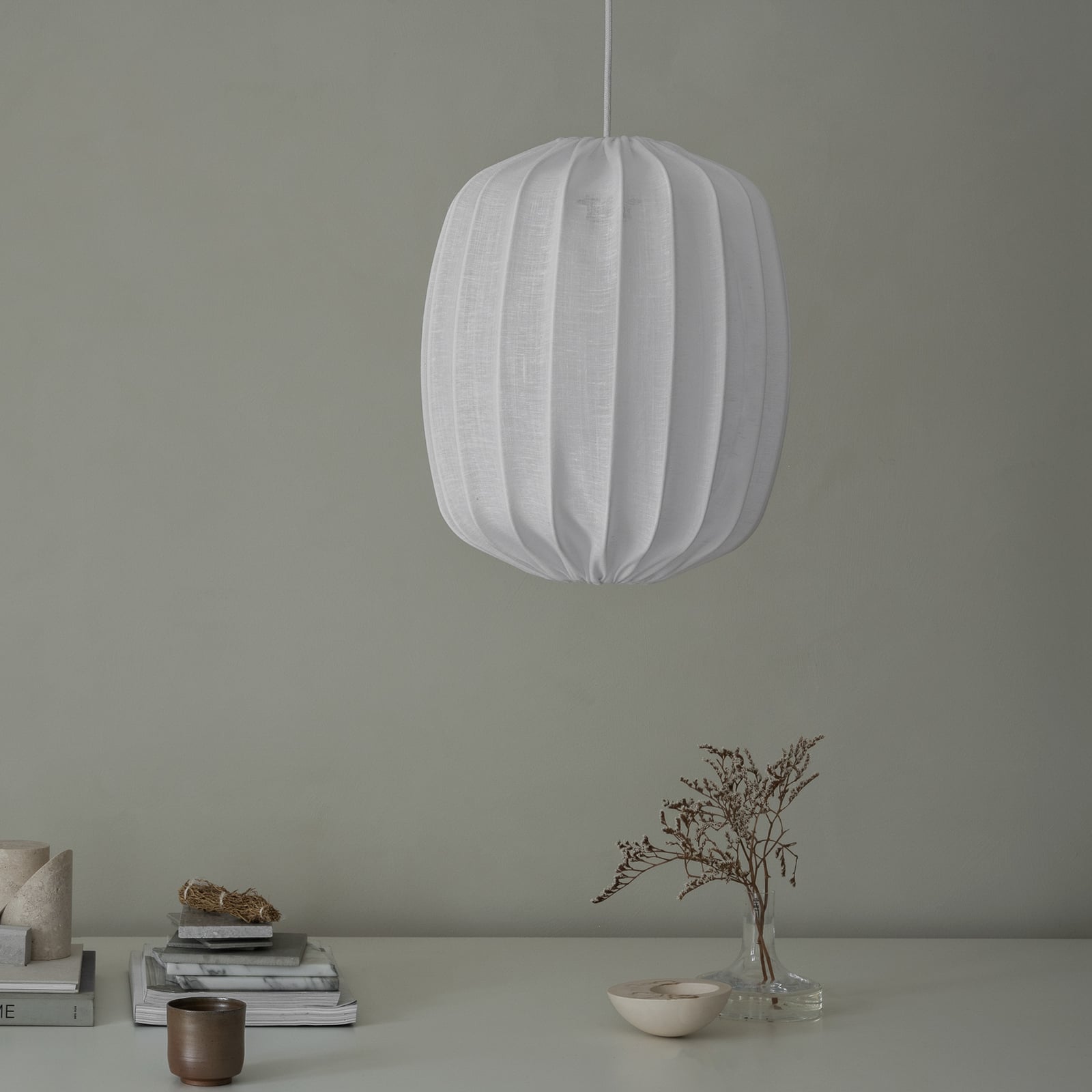 Prisma 35 Schirm Linen White - Watt & Veke Prisma 35 Schirm Linen White - Watt & Veke