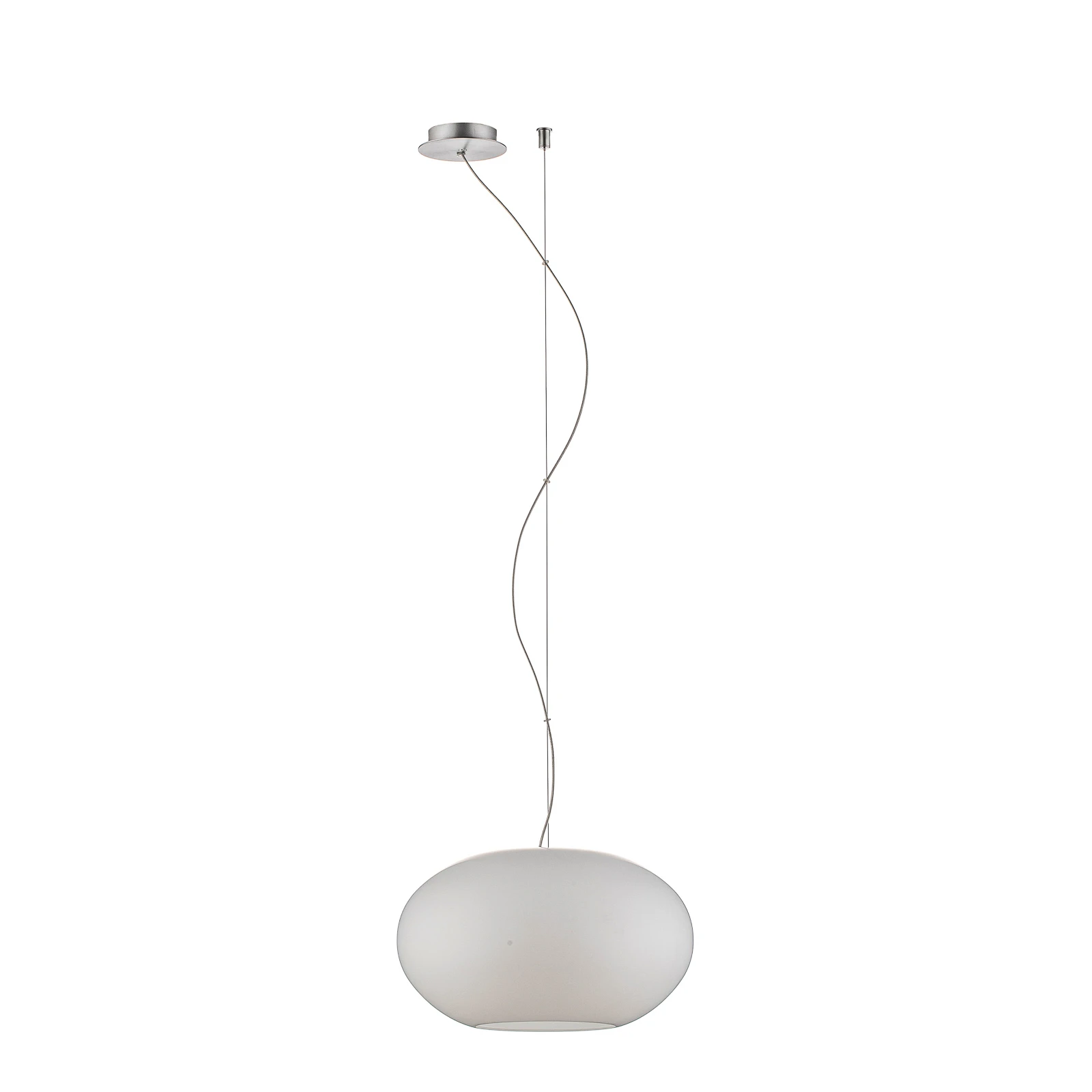 Suspension puriste Aih 28 cm blanc mat