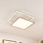 Lucande Senan LED plafondlamp, vierkanten, CCT