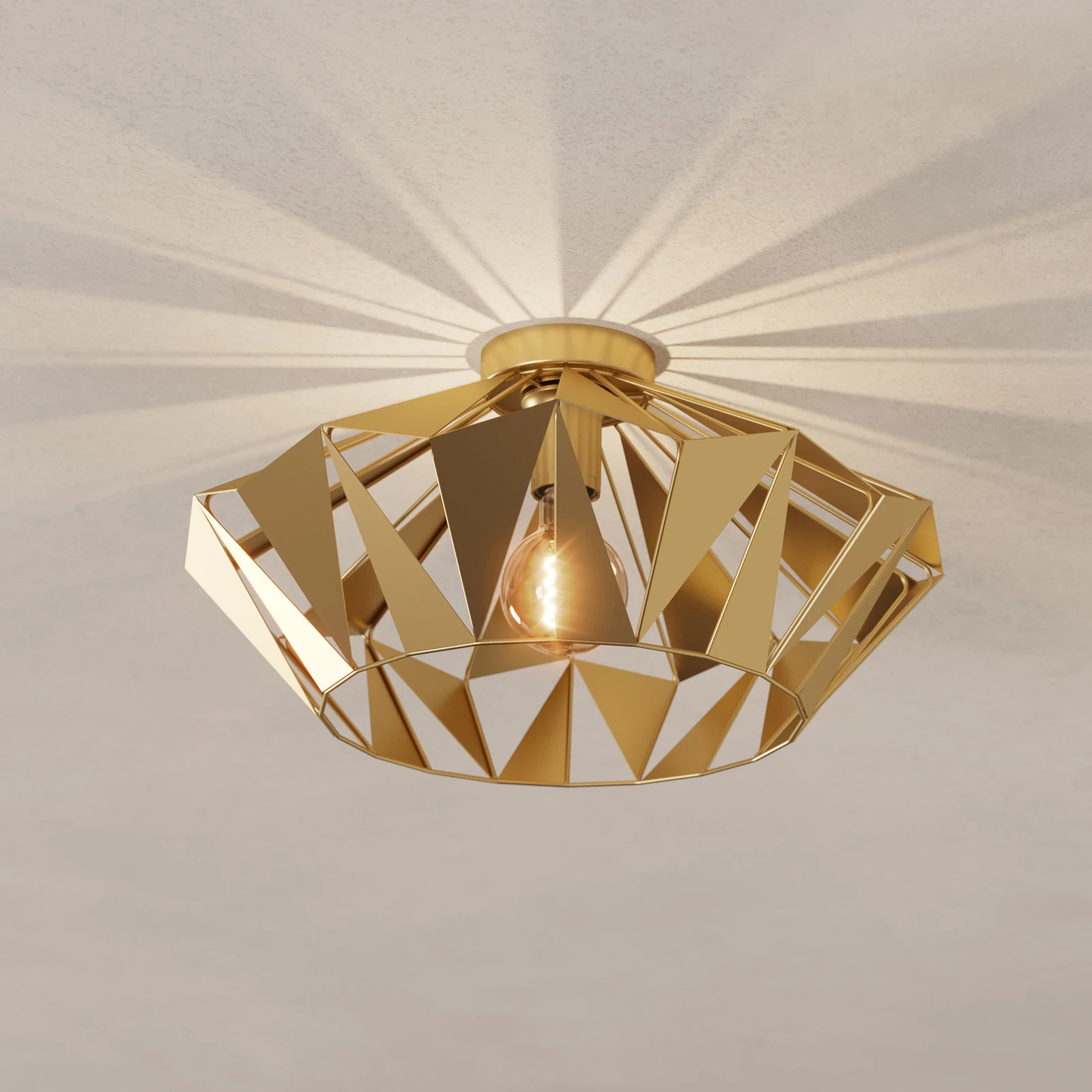 EGLO Carlton Deckenleuchte, gold