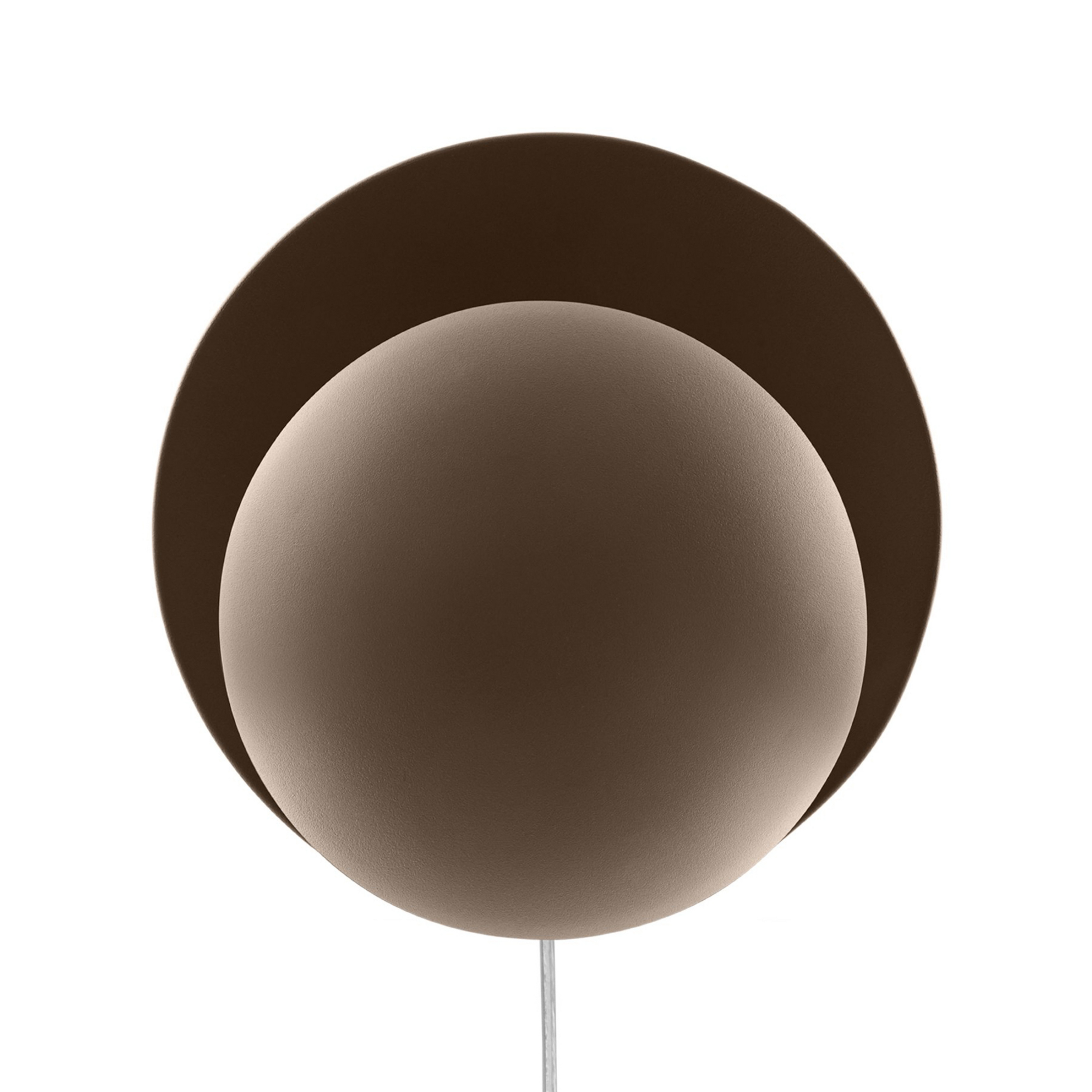ORBIT Wandlampe, braun, Ø 30 cm, Stecker - Globen Lighting