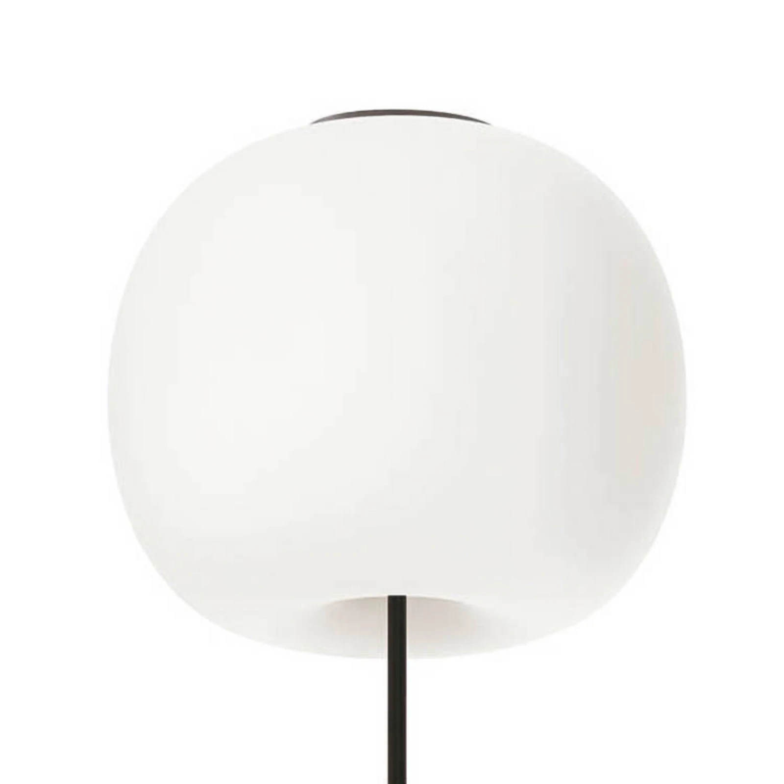 kdln Deckenlampe Kushi XL, schwarz/weiß, Ø 43 cm, Glas