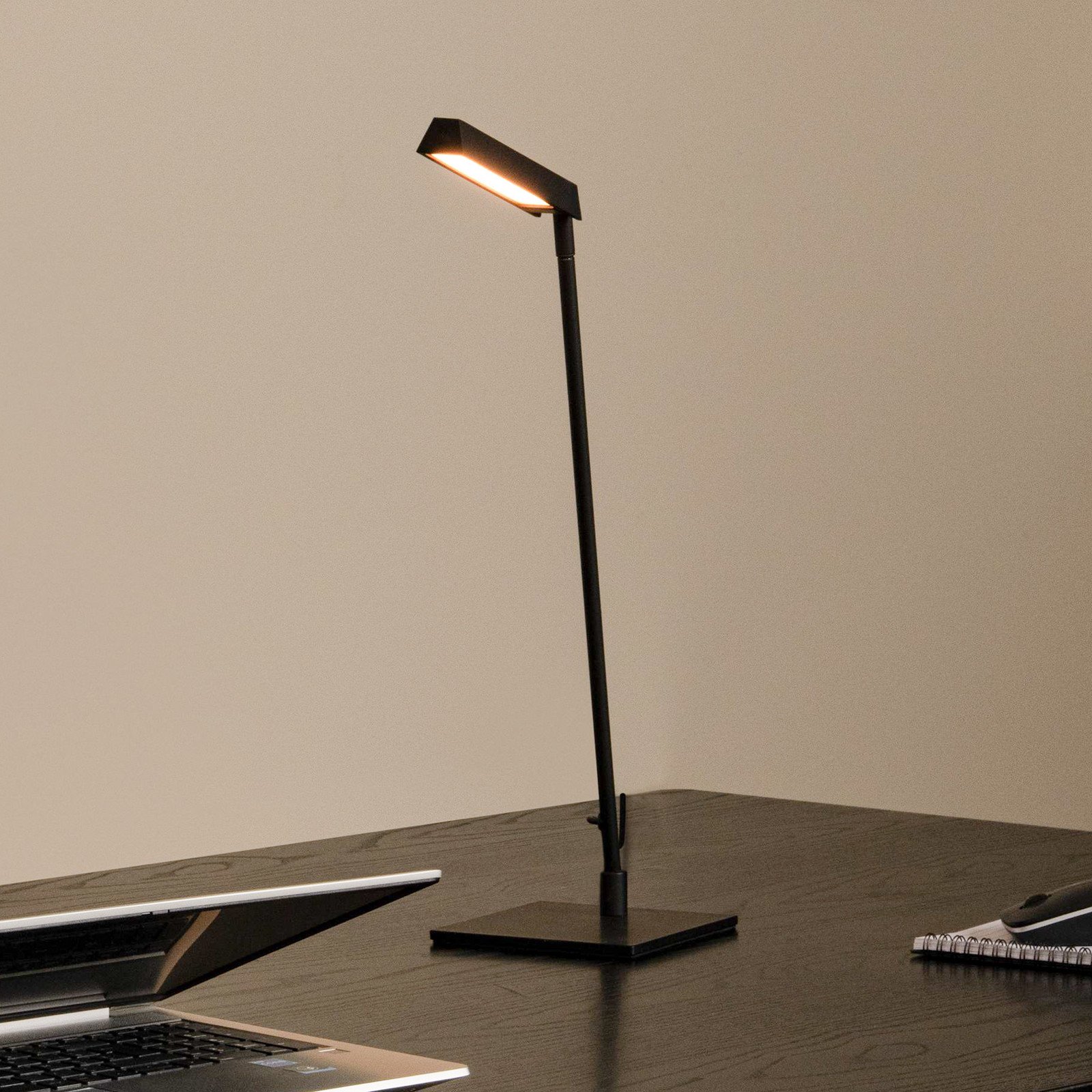 Lucide Lavale LED lampă de masă negru dimabil înălțime 42 cm - Camera de zi / sufragerie - modern - Metal