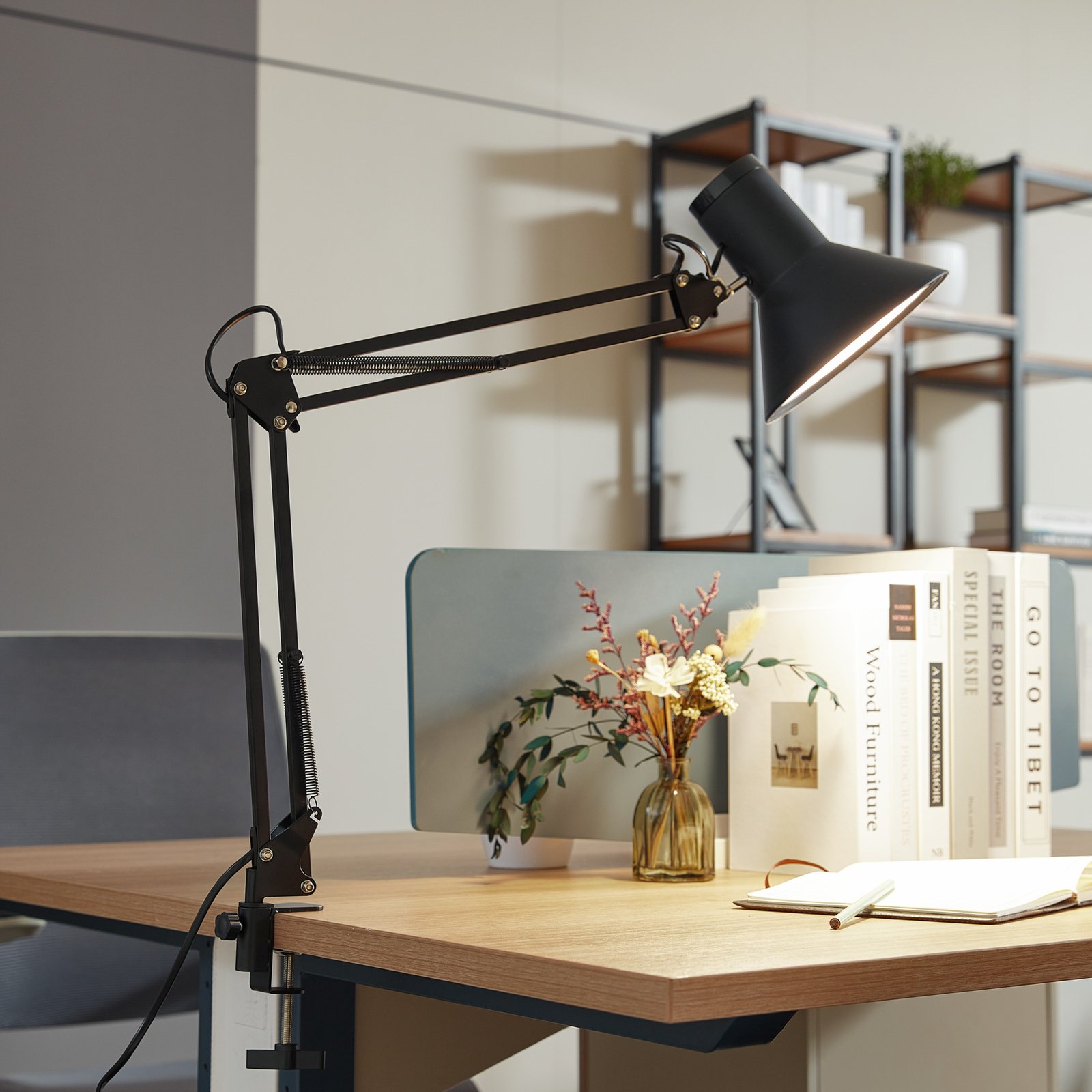 Undra LED Lampe de Table Noir - Lindby