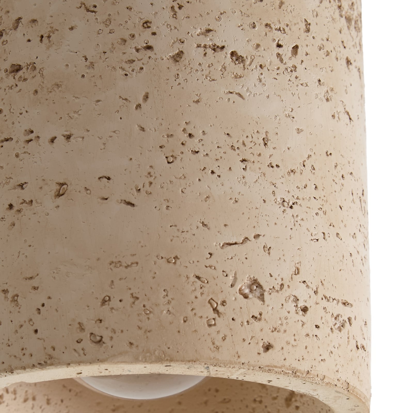 Carlotta taklampa, beige/valnöt, Ø 12 cm, trä/betong – Lucande Carlotta taklampa, beige/valnöt, Ø 12 cm, trä/betong – Lucande