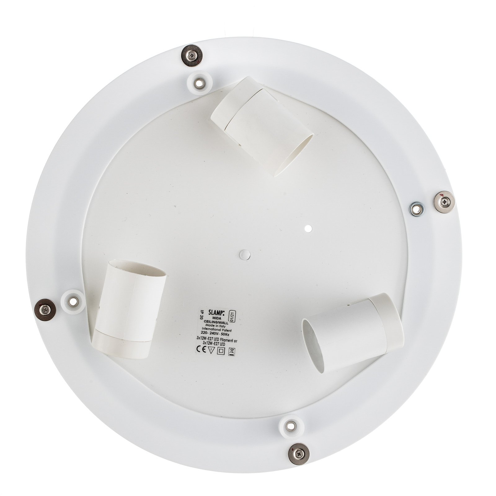 Mida Deckenleuchte/Wandleuchte Medium White/Gold - Slamp