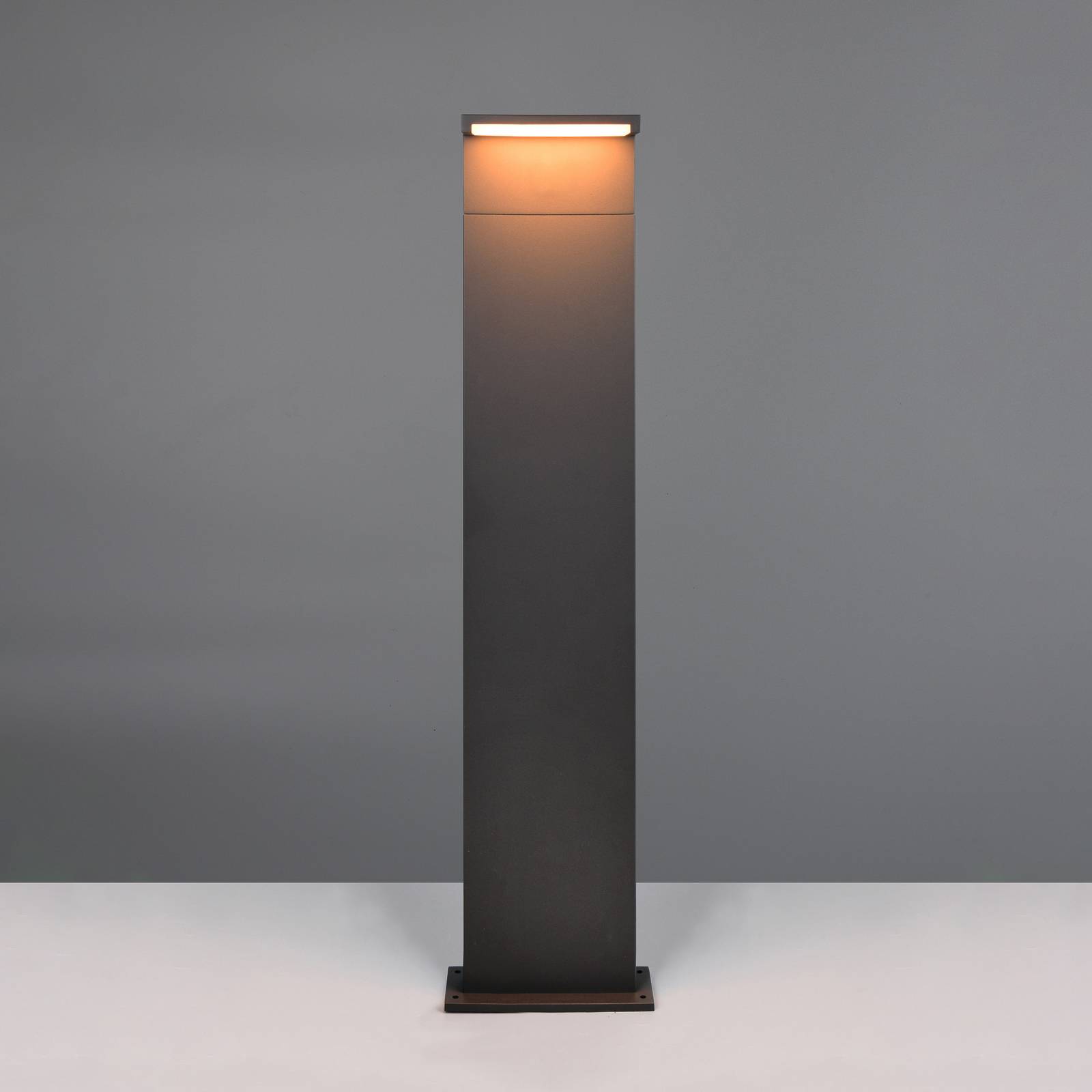 Trio Lighting Bornes lumineuses LED Ravi, anthracite, hauteur 100 cm, métal, IP65