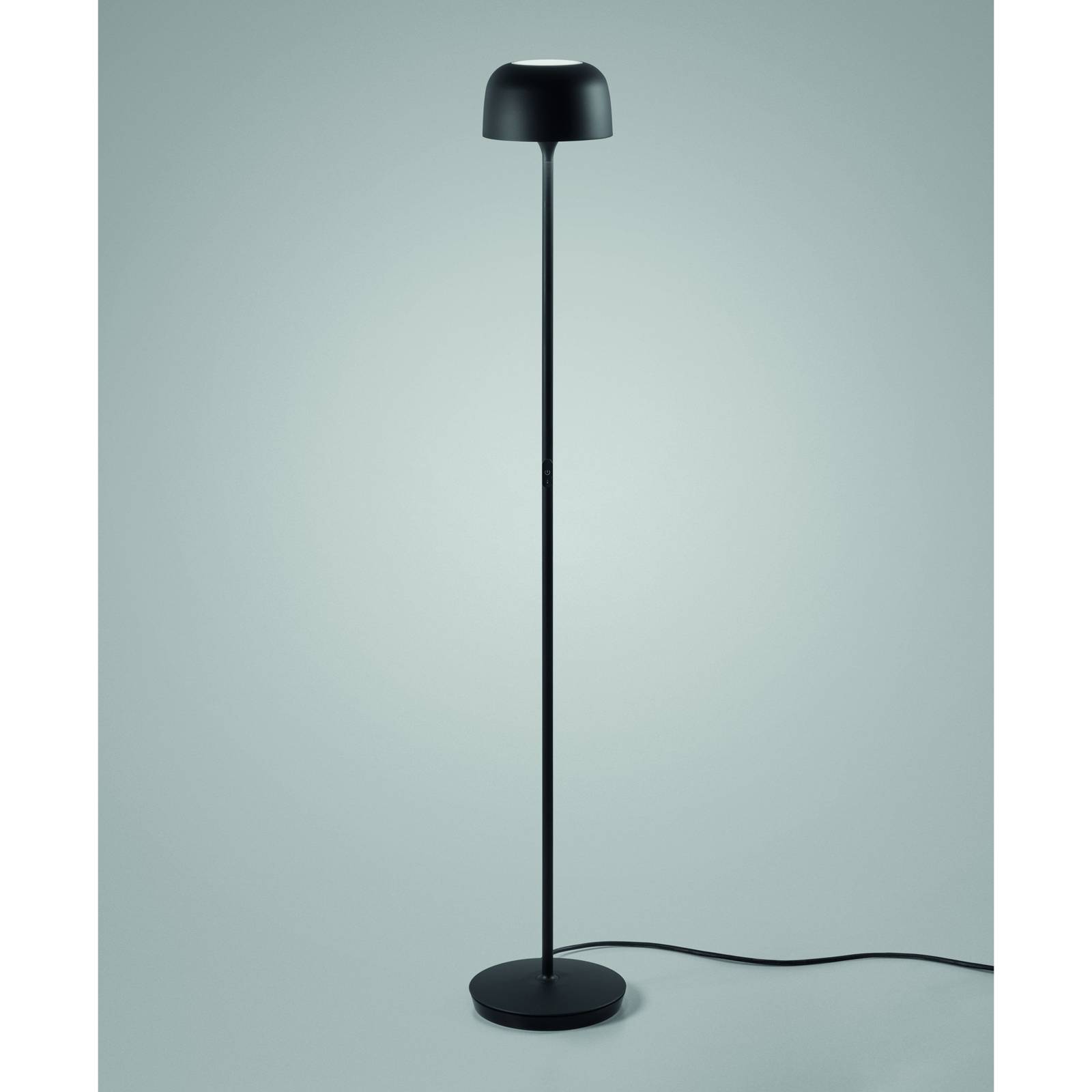 Lampa stojąca LED Bover Bol P/130, czarny matowy, wysokość 130 cm