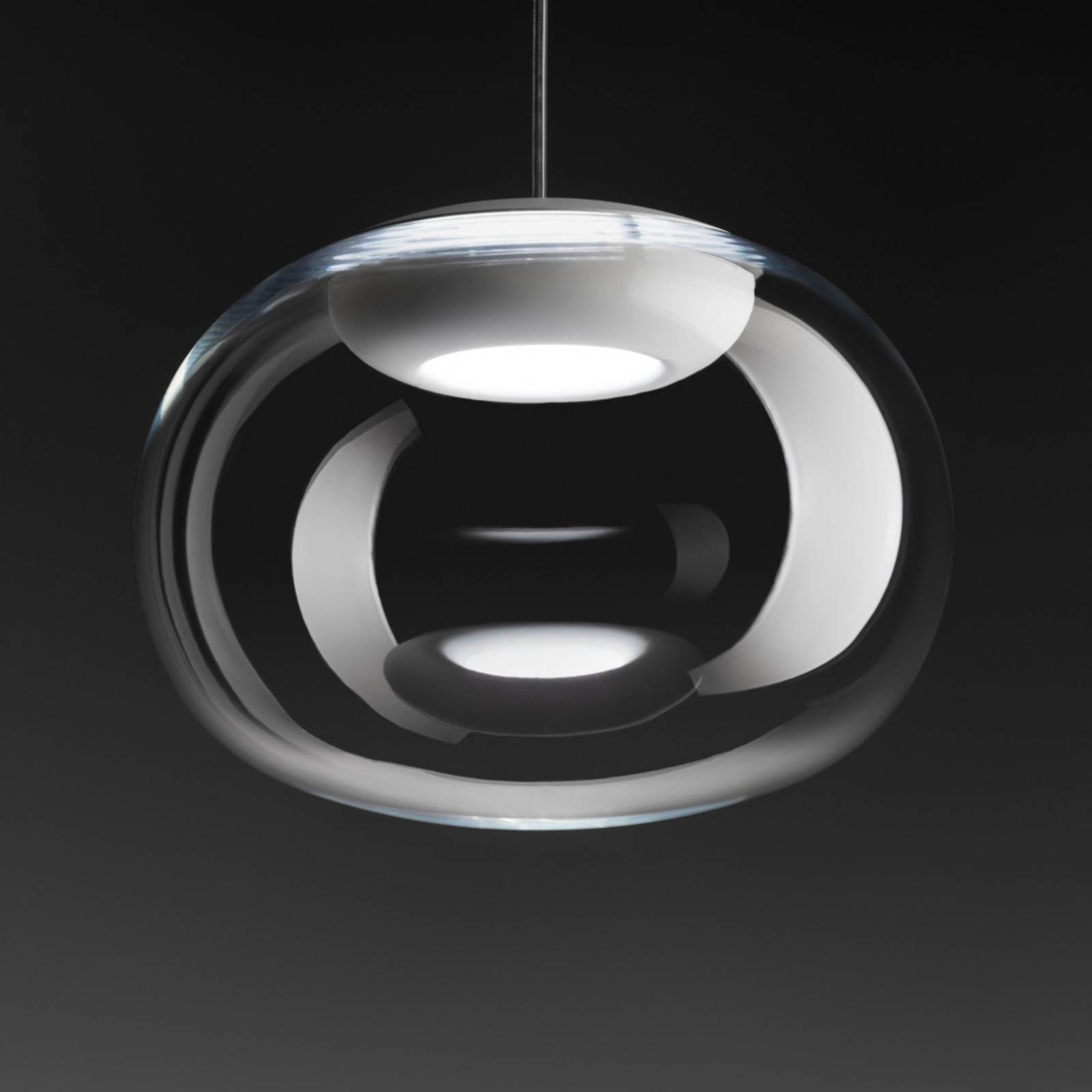 E-shop Stilnovo La Mariée LED svietidlo priehľadná/biela
