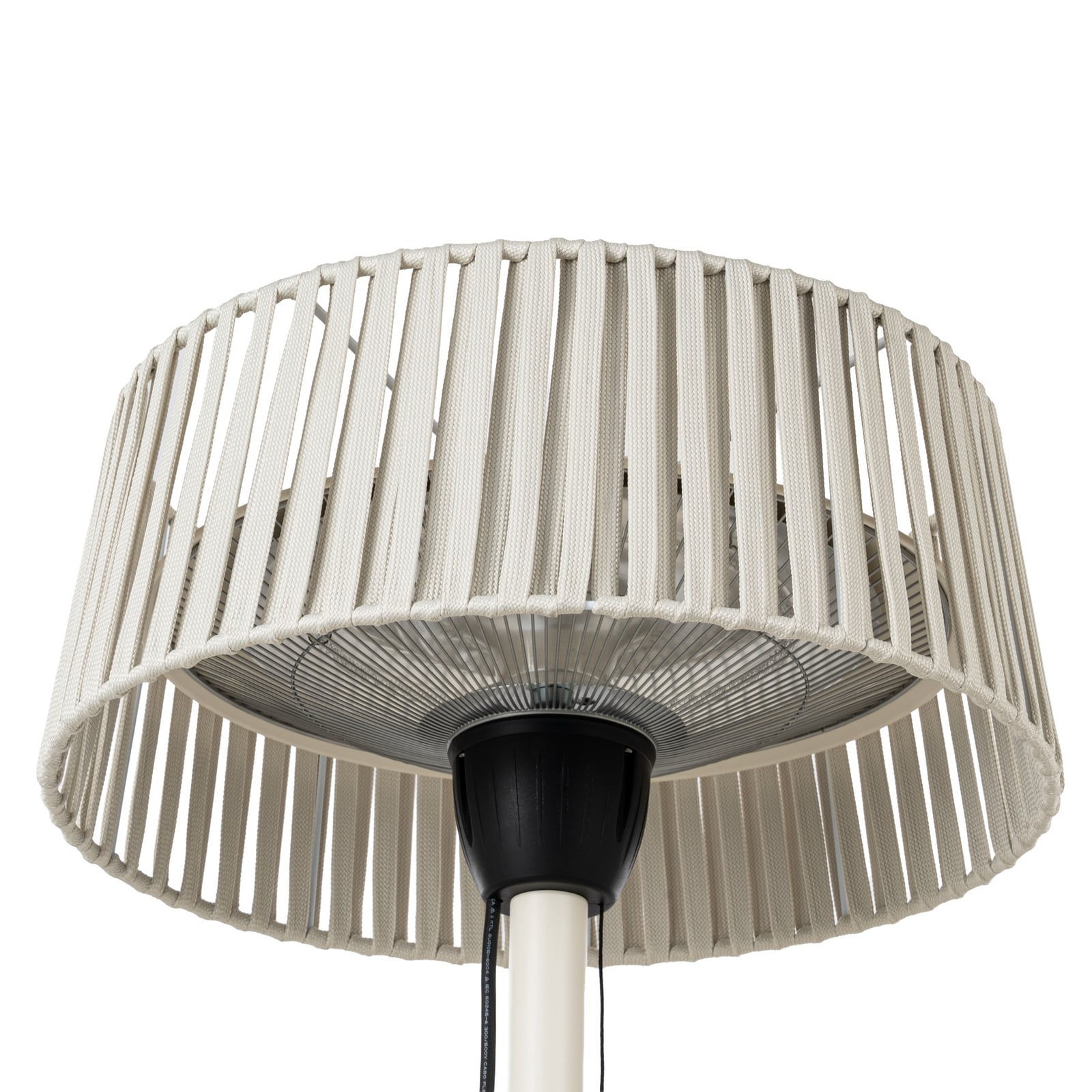 Radiateur rayonnant de table Pyravo, beige, aluminium, hauteur 70 cm, IP44 - Radiateur rayonnant de table Pyravo, beige, aluminium, hauteur 70 cm, IP44 -
