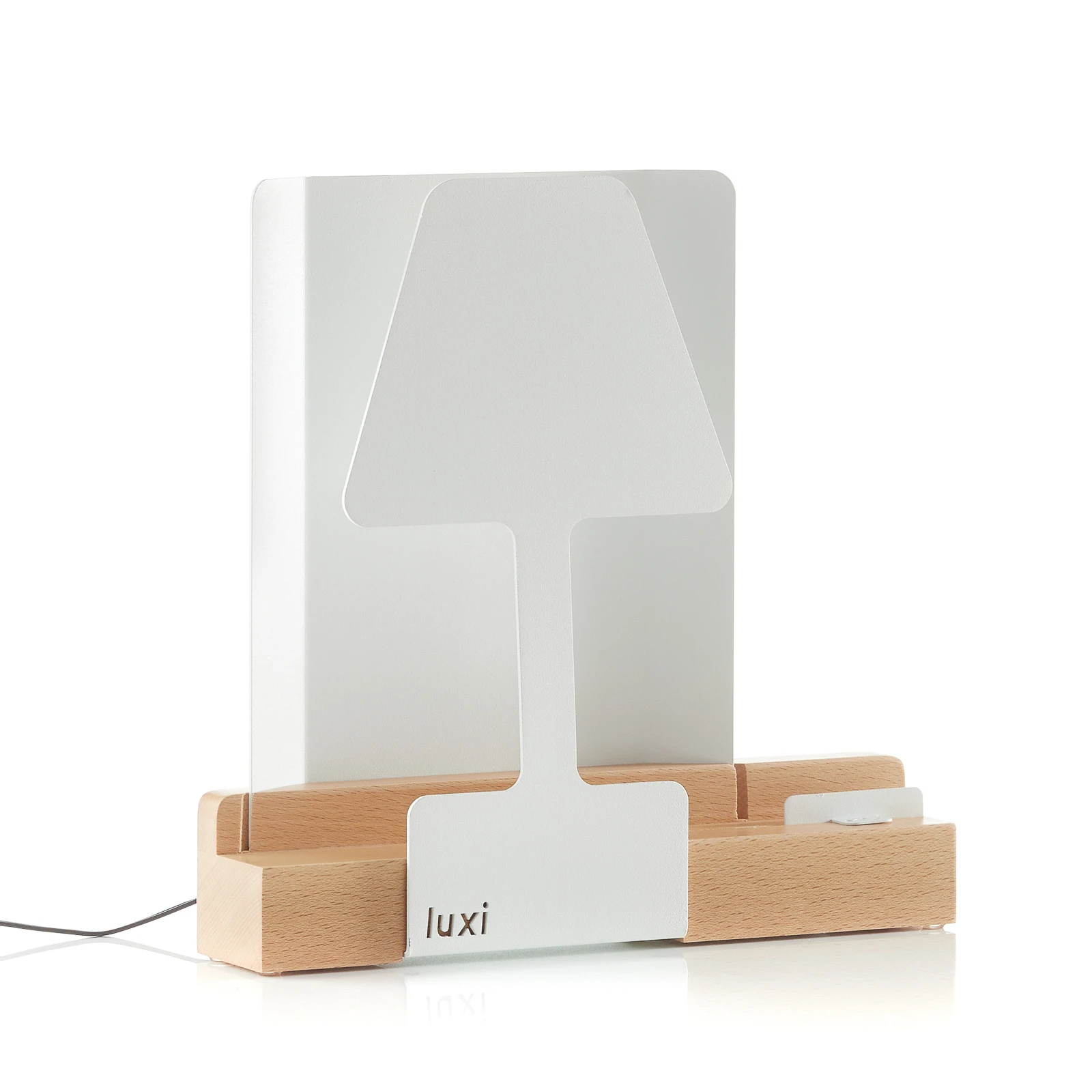 Lampada da tavolo LED Luxi con stazione di carica