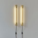 GEJST Wandlampe Radent Stecker, messing, Höhe 70 cm, G13 LED