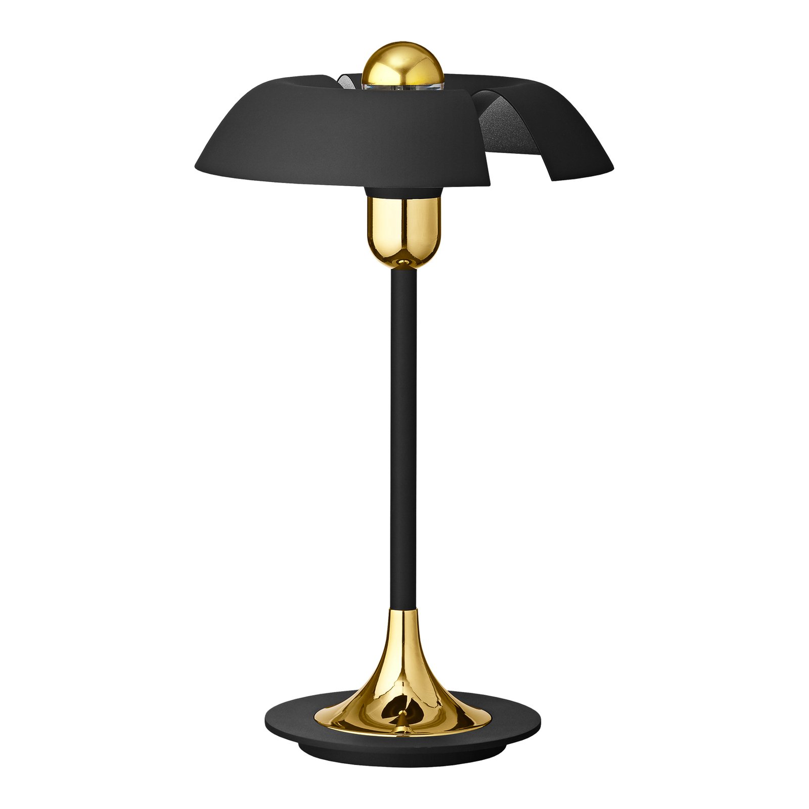 AYTM Cycnus tafellamp, zwart, ijzer, hoogte 48 cm, E27
