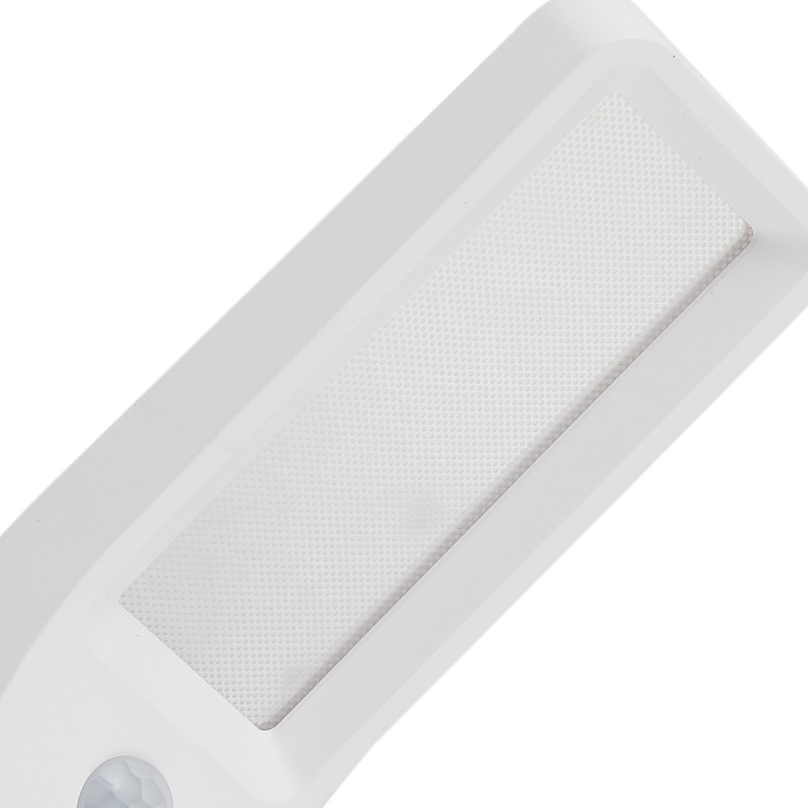 Lindby LED-vägglampa Taska, vit, plast, sensor