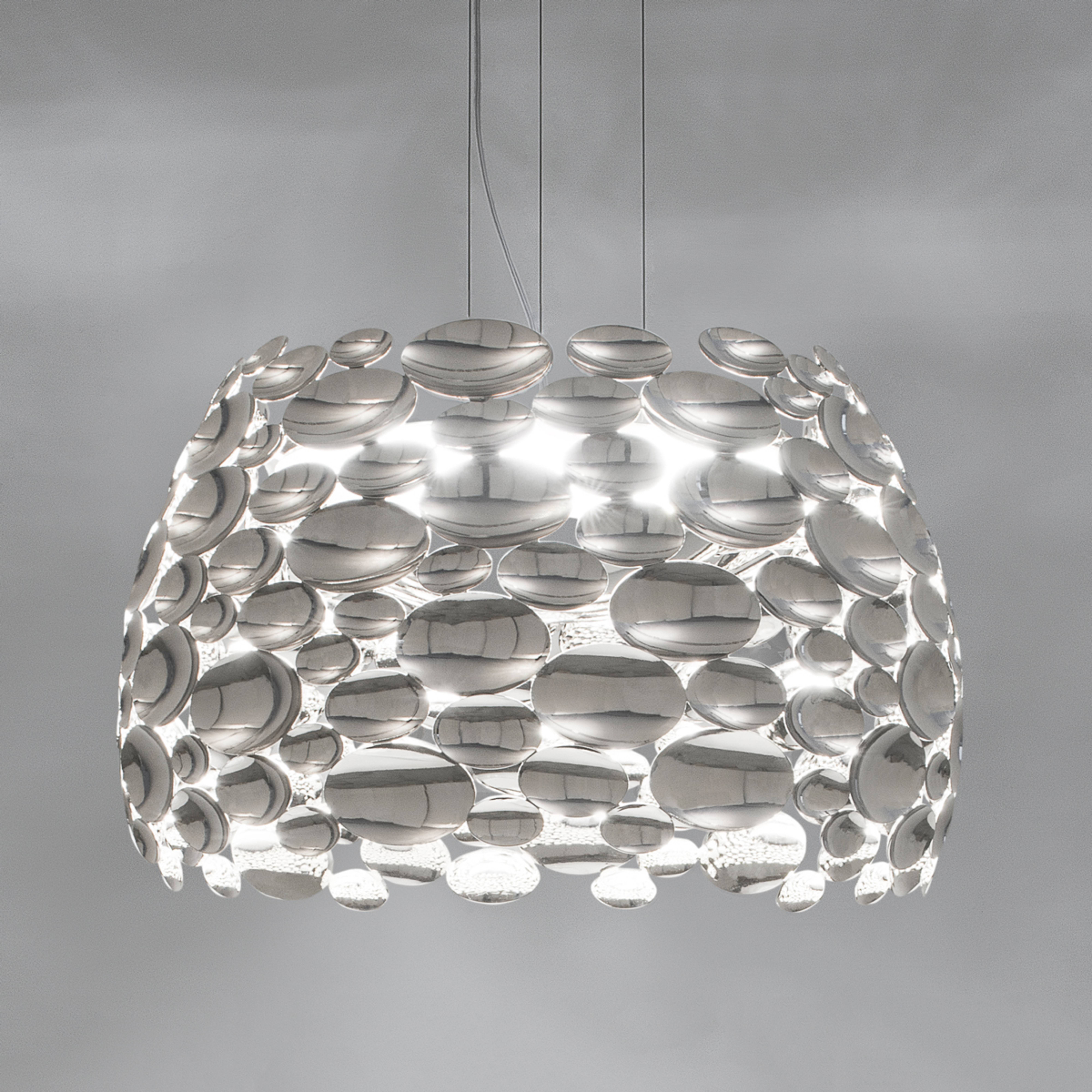 Terzani Anish - LED-Hängeleuchte, nickel, Ø 44 cm