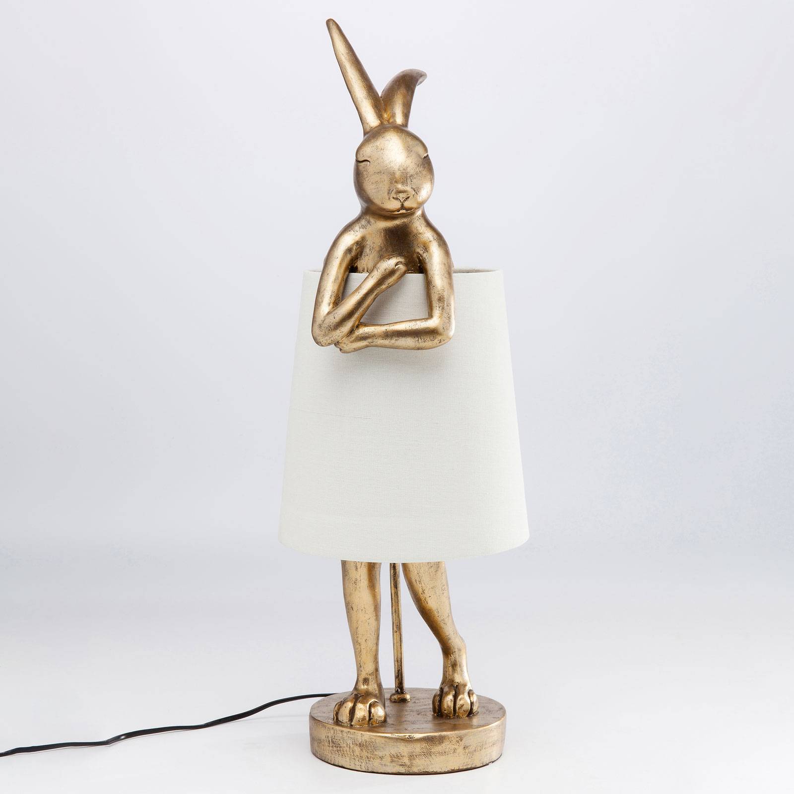 Kare Animal Rabbit lampa stołowa złoty/biały