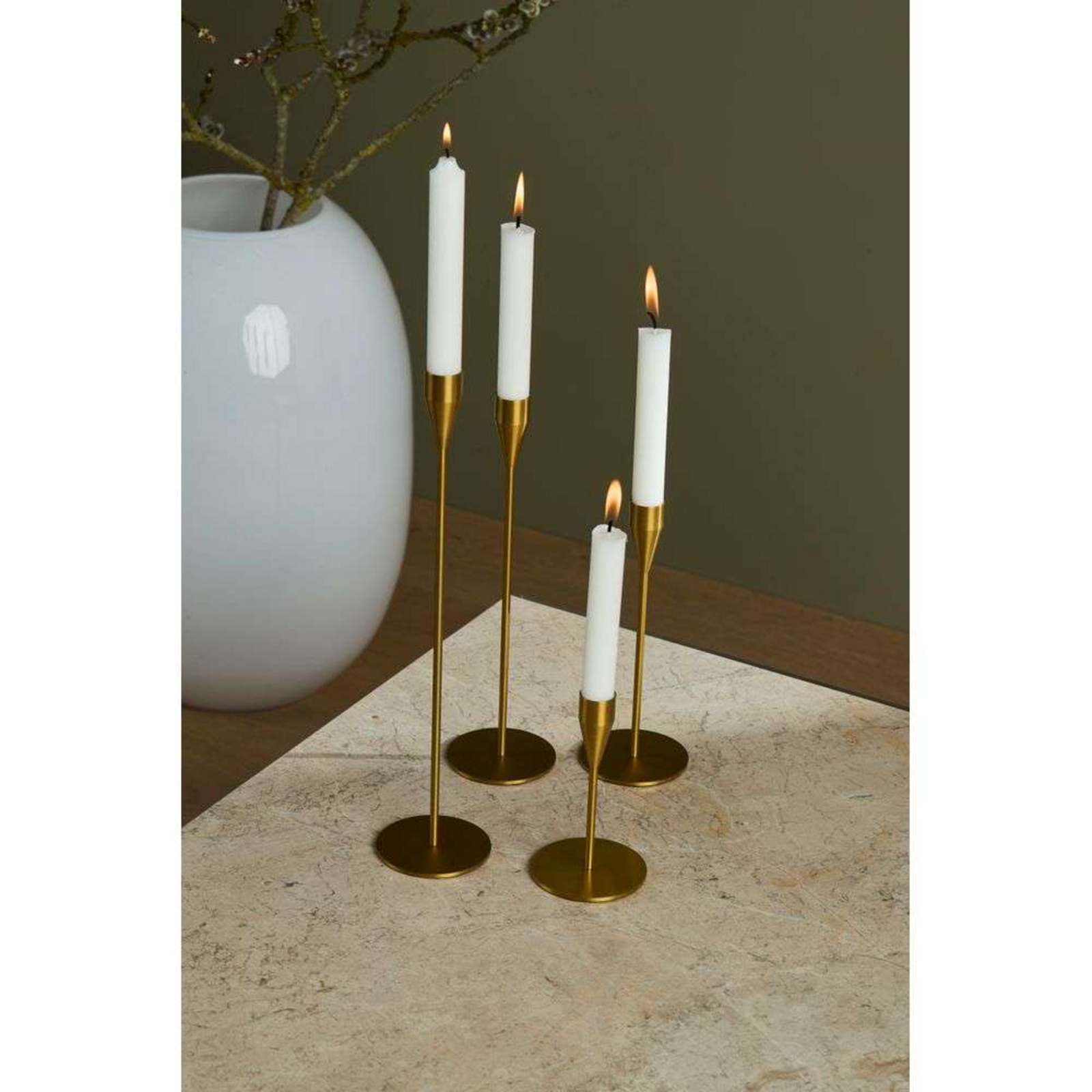 Jupiter Candle Holder H29 Brass - Piet Hein