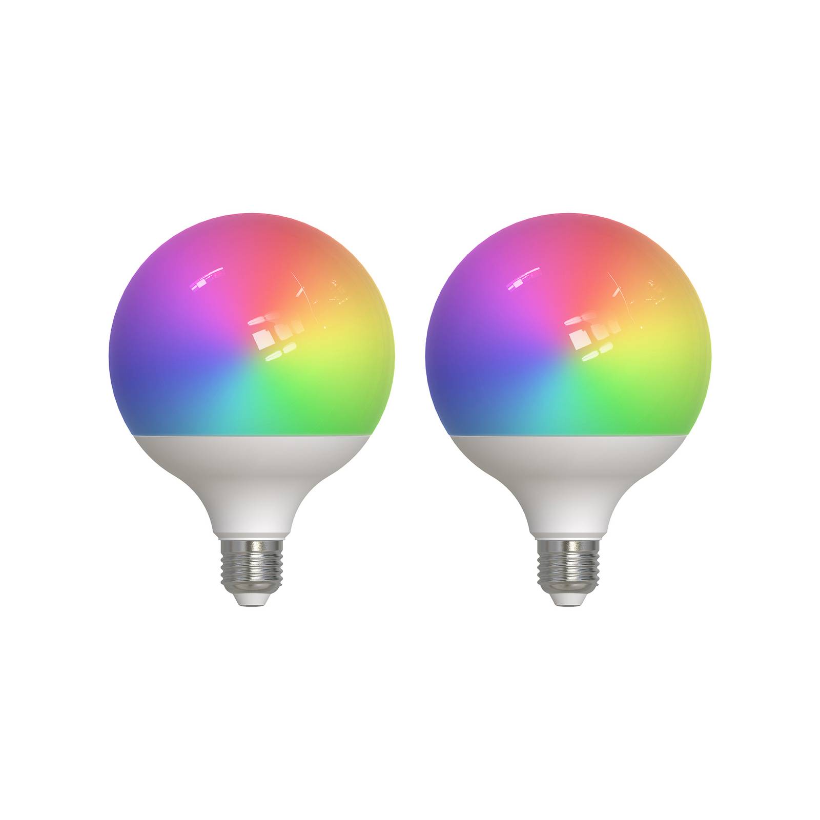 LUUMR Smart LED, 2, E27, G125, 9W, RGBW, CCT, matná, Tuya