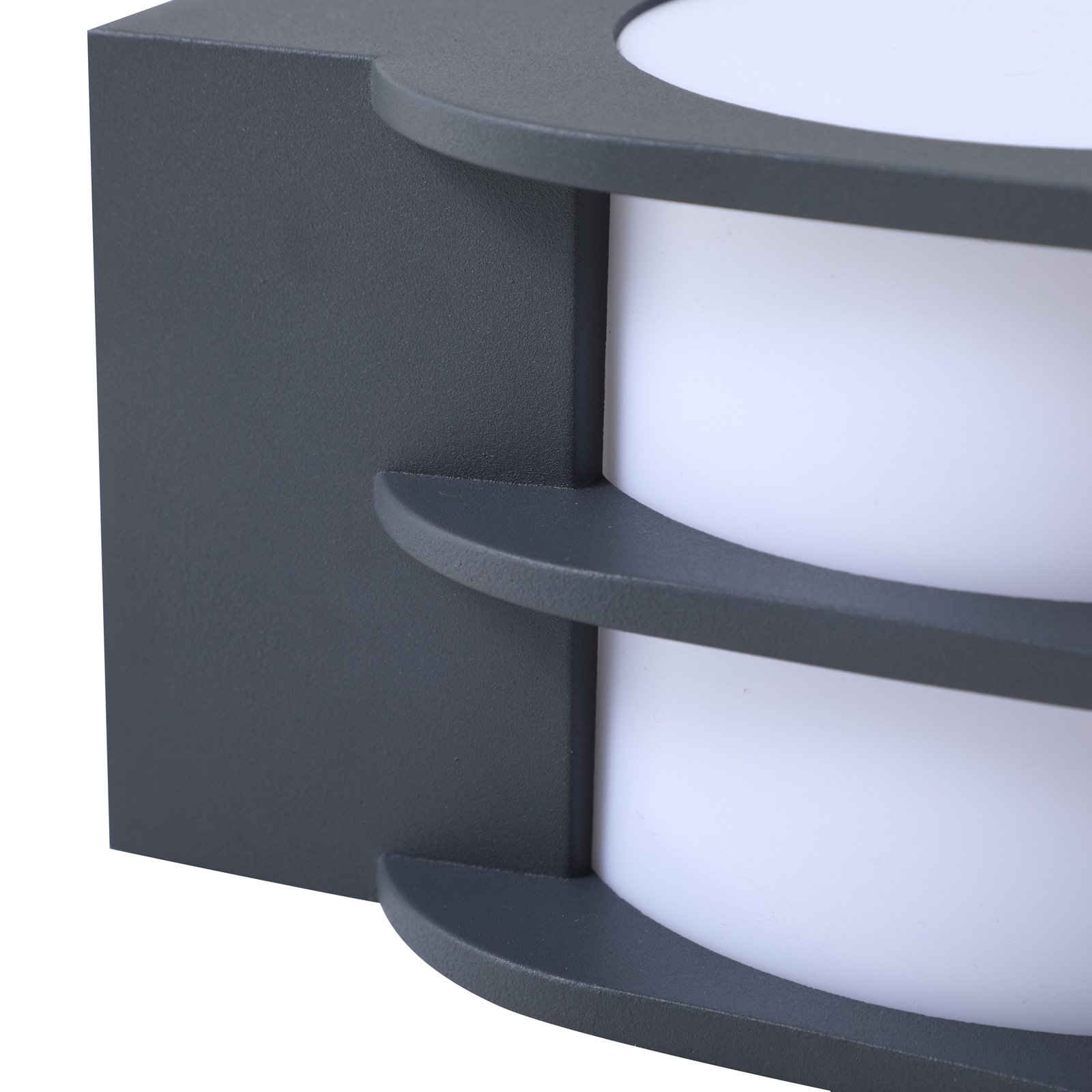 Lindby Smart LED utendørs LED-vegglampe Fyra, rund, CCT, RGB, Tuya