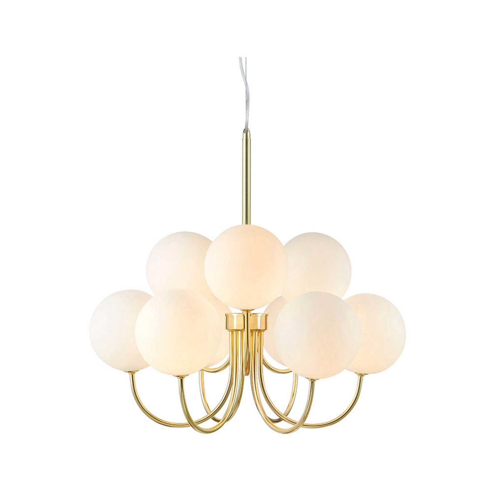 Bianco 9 Pendelleuchte Gold/White - Markslöjd