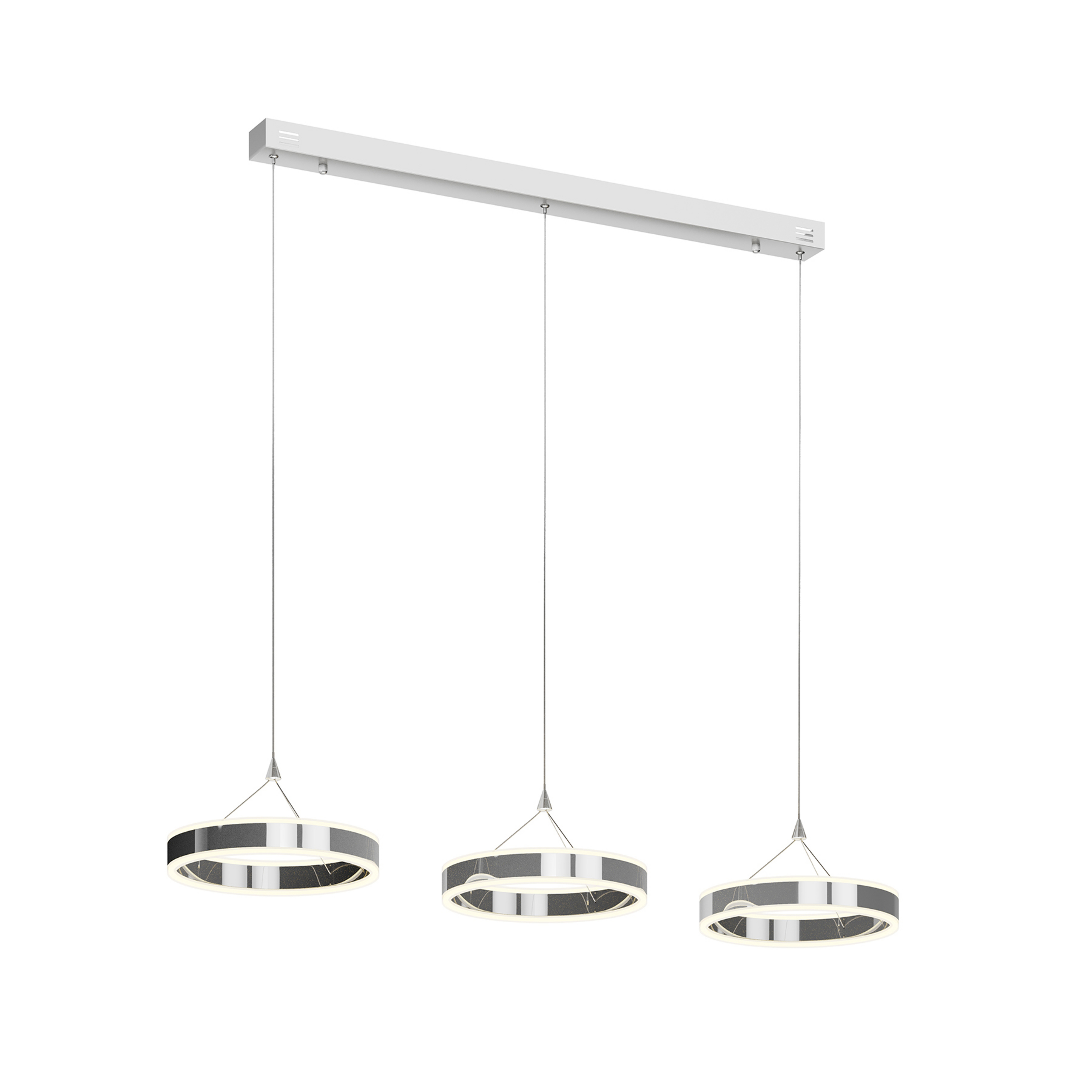 Lyani Taklampa L115 Chrome/White - Lucande