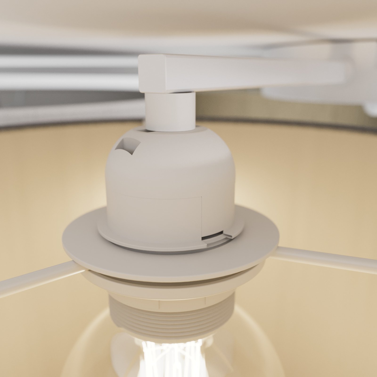 Laurenz 5 Ceiling Lamp Brown/Beige - Lindby