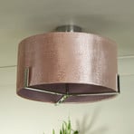 Deckenleuchte Kyran, Metall, Samt, Ø 40 cm, E27