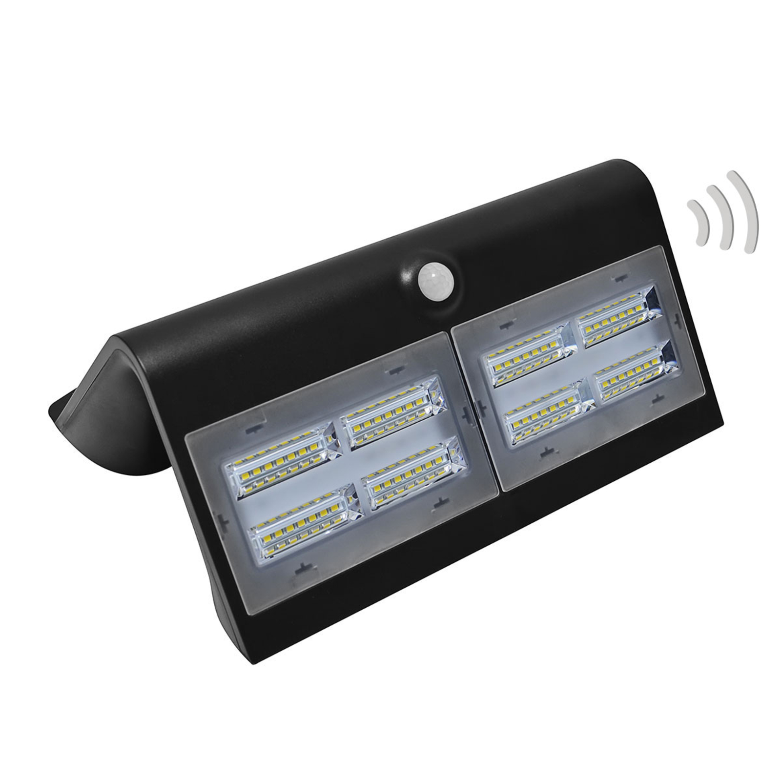 MEGATRON Wave L - powerful LED solar light with sensors, polycarbonate, 6.8 W, W: 27 cm, H: 11 cm