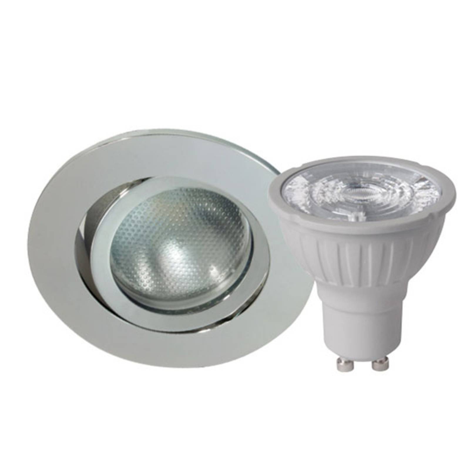 Megatron DecoclicSet downlight GU10 5,2W sølv