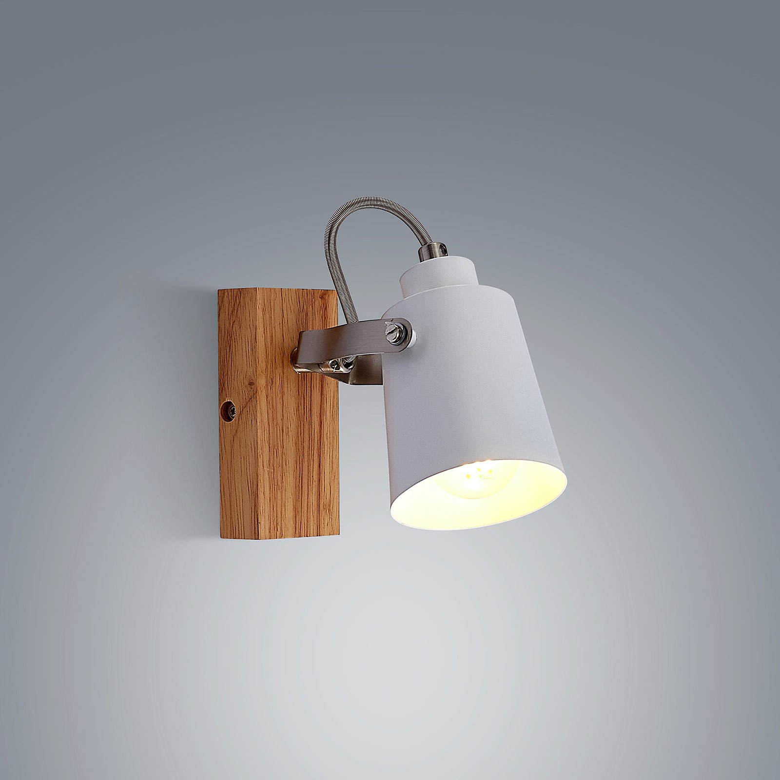 Blana Wall Lamp White/Wood - Lindby