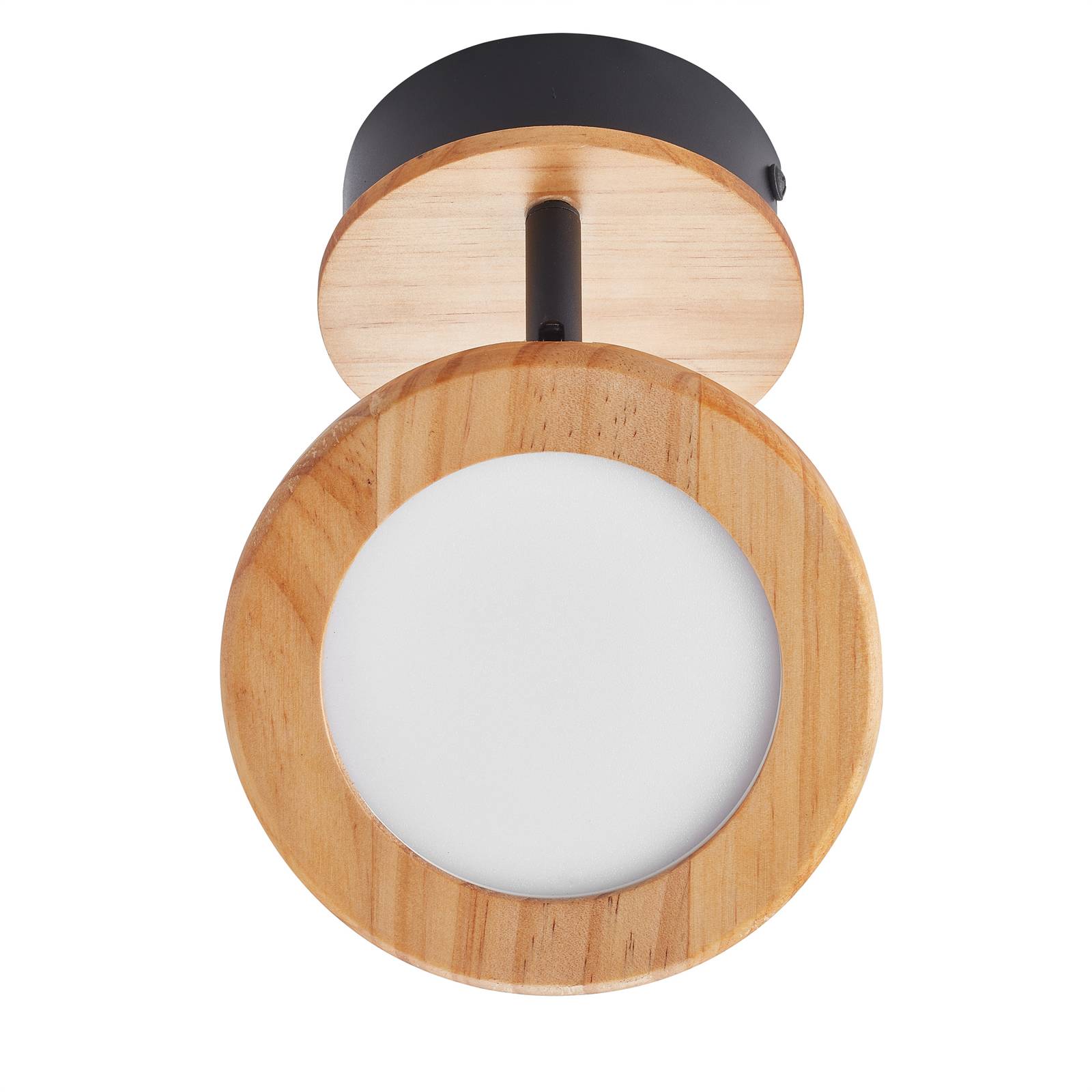 Lindby Manel LED-Strahler Holz 1-flammig