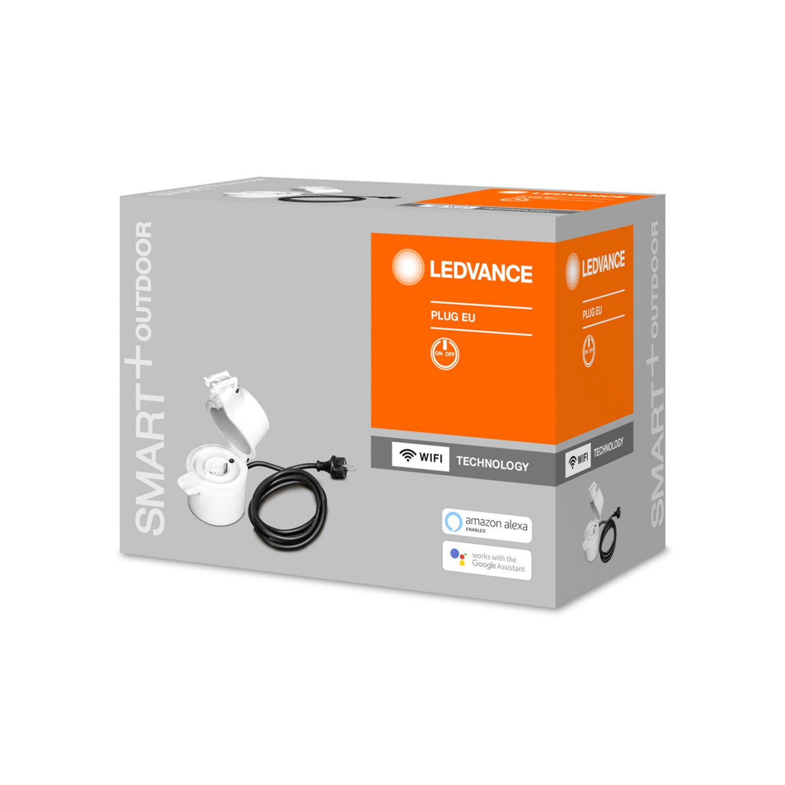 LEDVANCE SMART+ WiFi WiFi Outdoor Plug EU IP44 - alb negru - Plastic