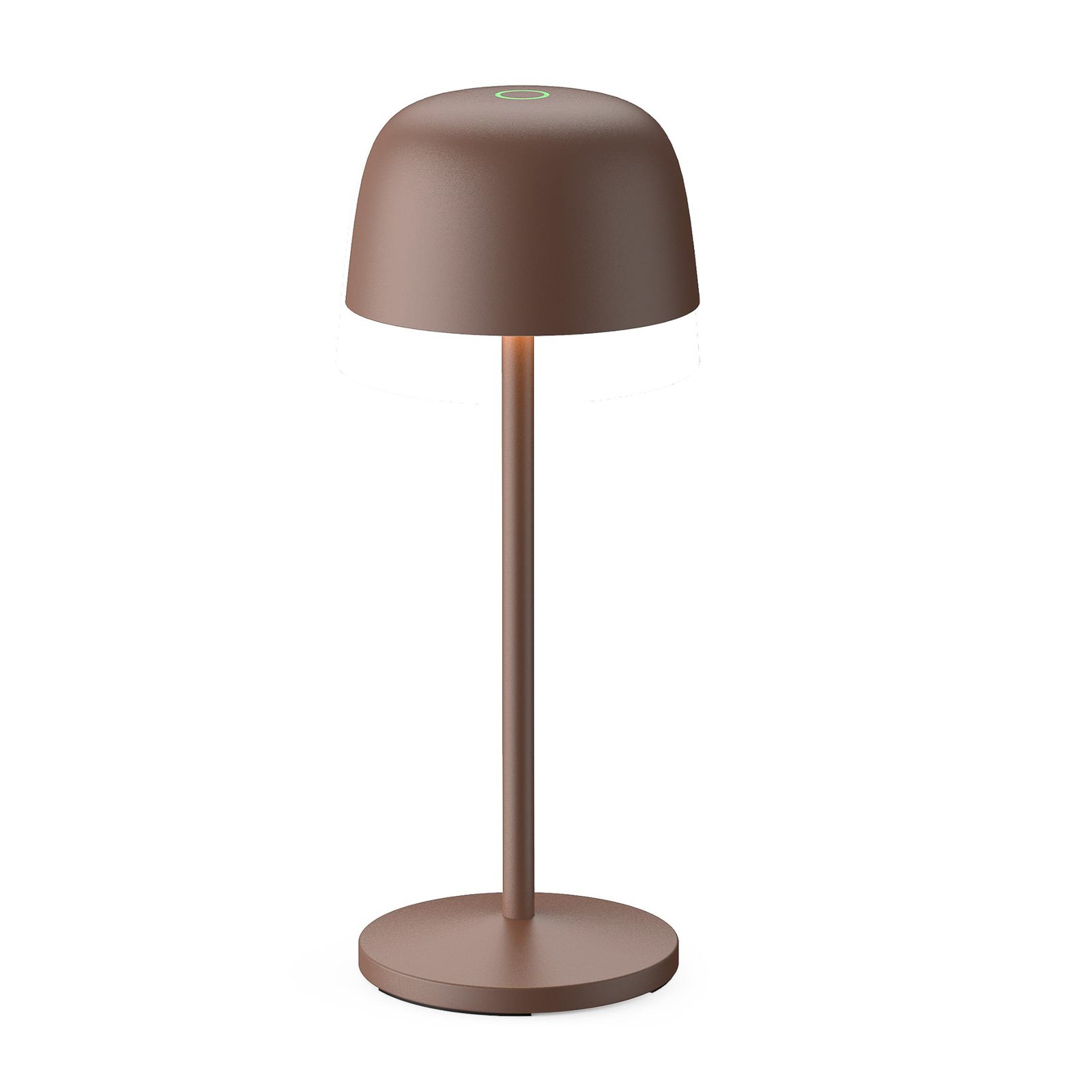 Akumulatorowa lampa stołowa LED Lindby Arietty, rdzawobrązowa, zestaw 3