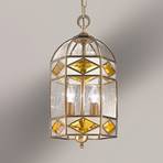 Emilia - hanging light with cathedral glass