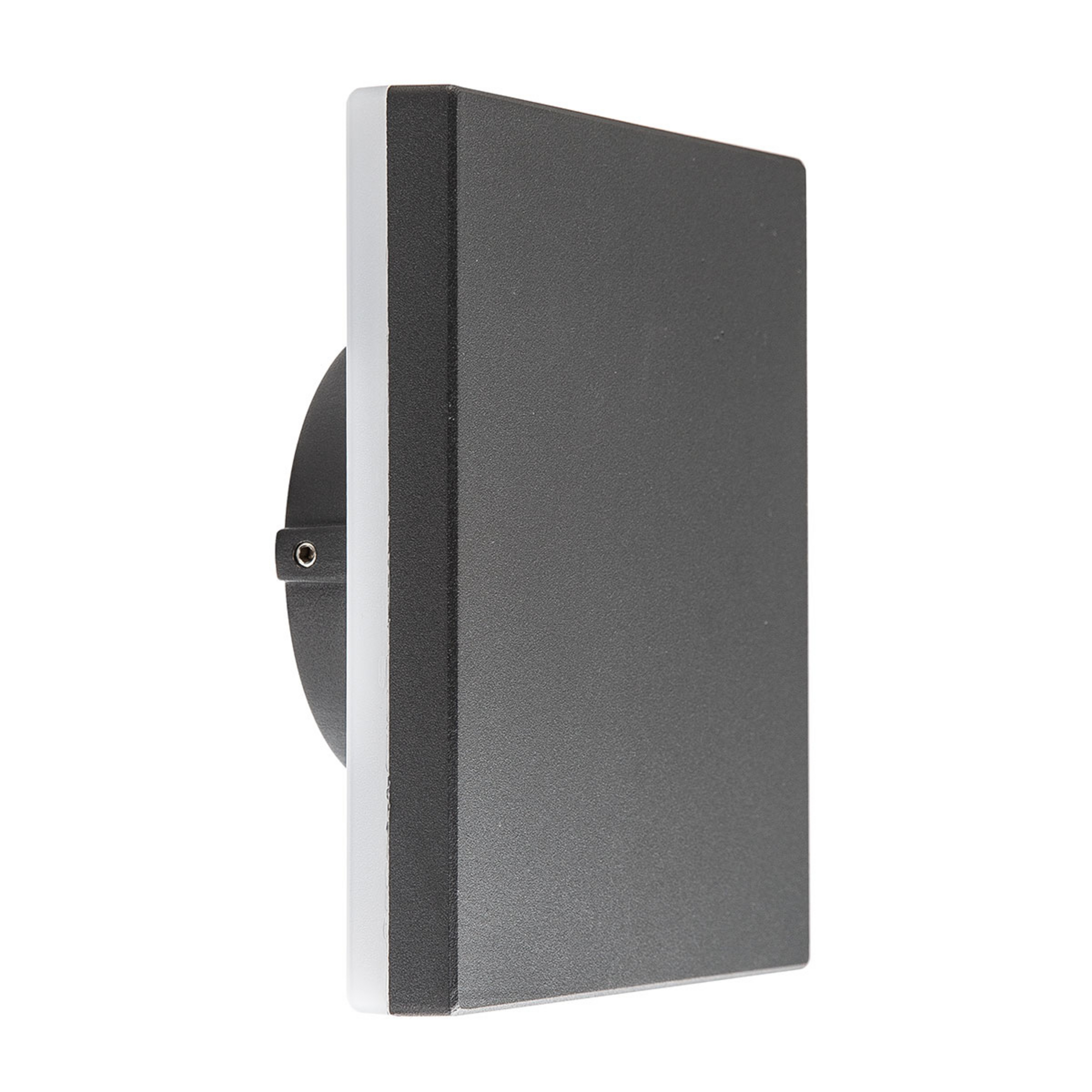 Aplique para exterior LED Bora angular, gris oscuro