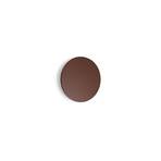 Ideal Lux LED outdoor wall light Punto, brown, Ø 18 cm metal