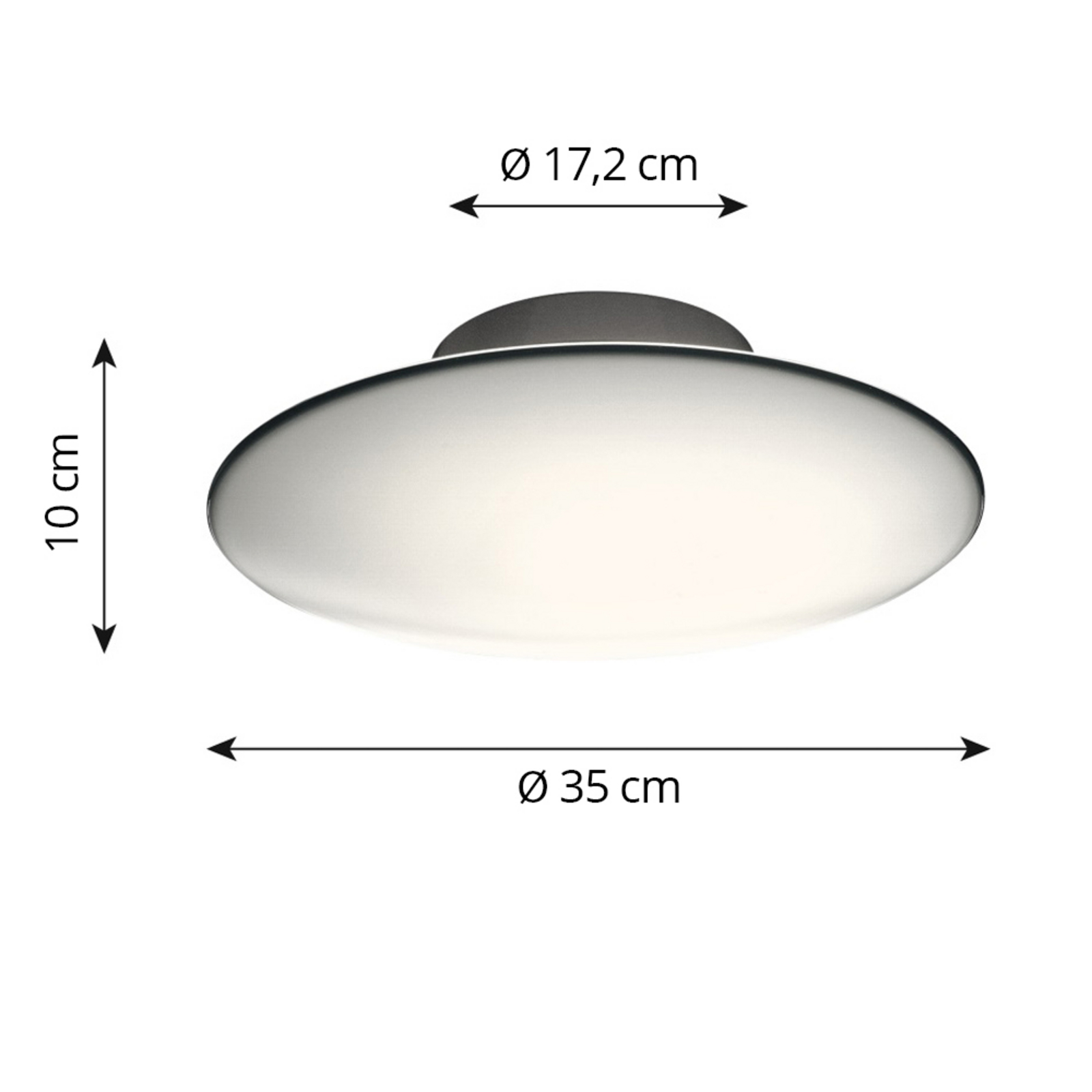 AJ Eklipta Wand-/Deckenleuchte Ø350 White - Louis Poulsen