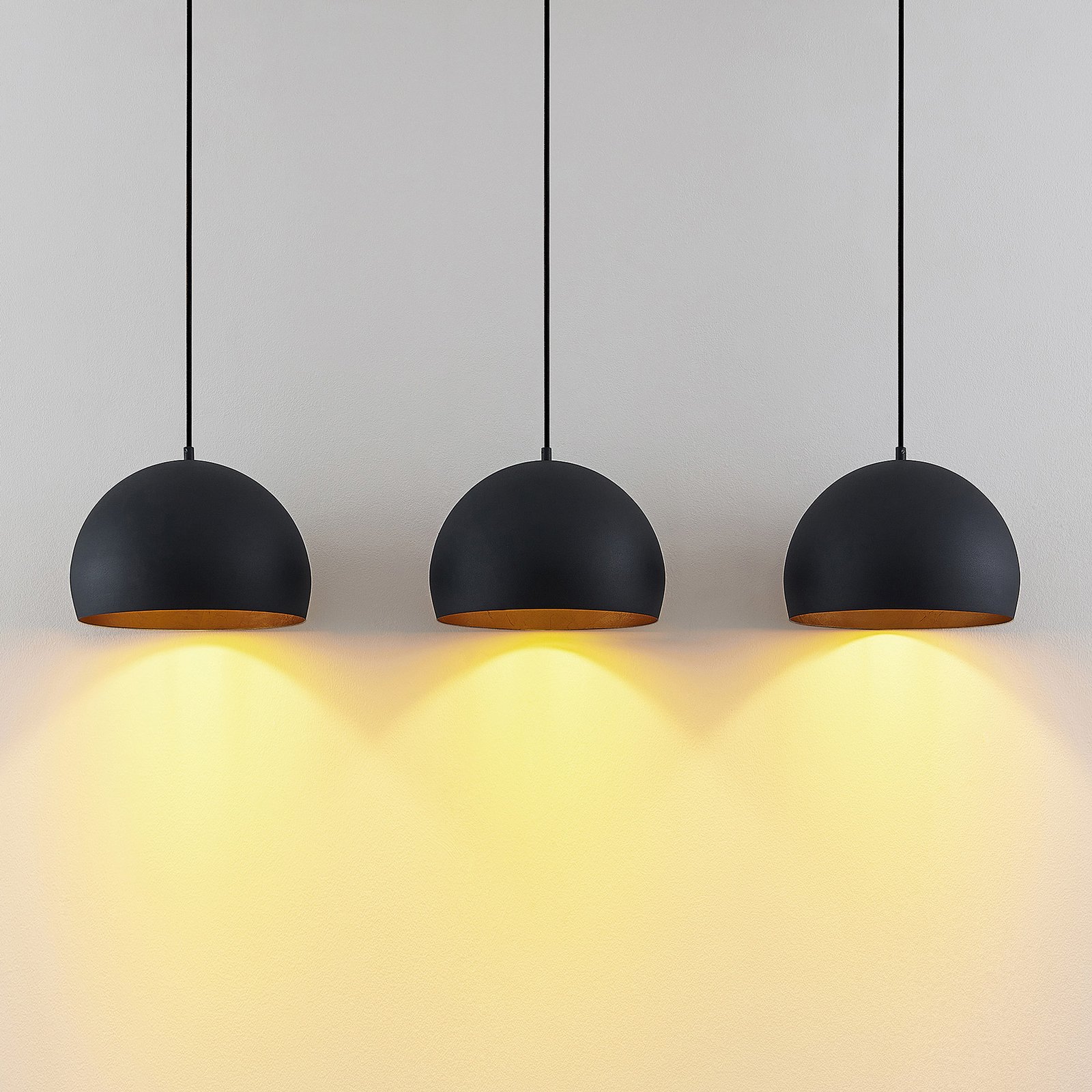 Tarjei Taklampa L120 Black/Gold - Lindby