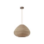 Autumn-riippuvalaisin, taupe, Ø 40 cm, pellava, pisaranmuotoinen – Lindby