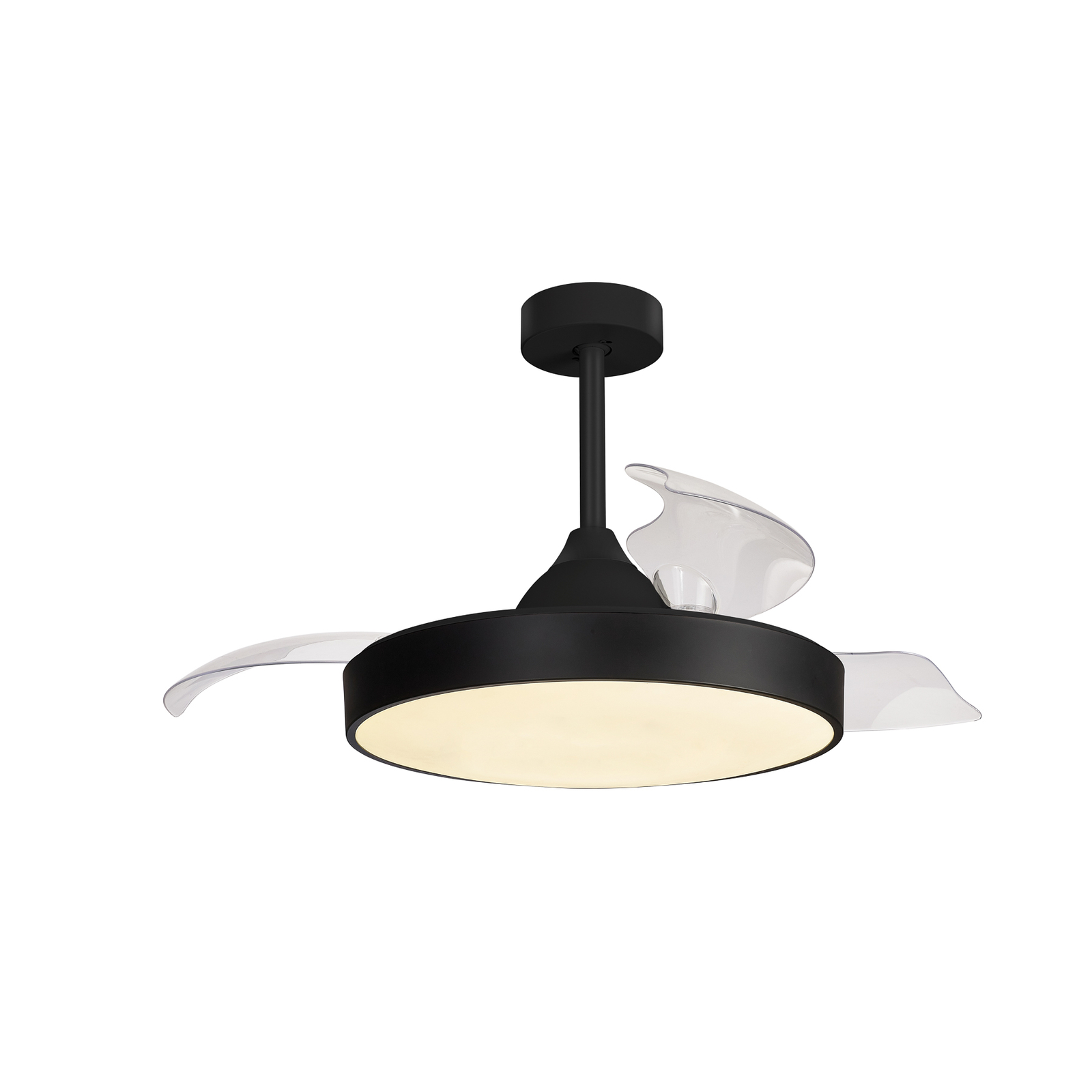 Ventilateur de plafond LED Alaska noir DC silencieux Ø 106 cm CCT