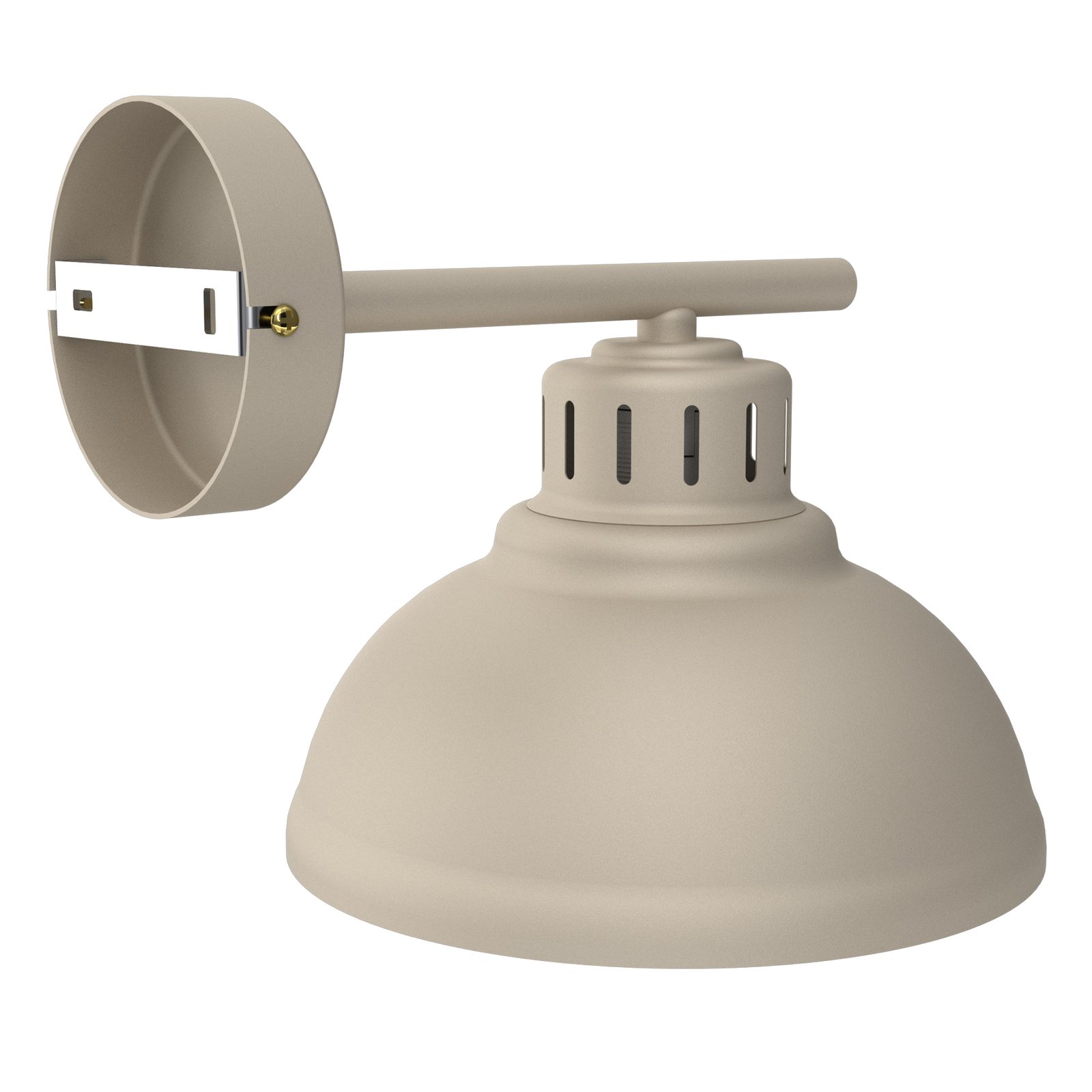 Vägglampa Sven, 1 lampa, beige, stål