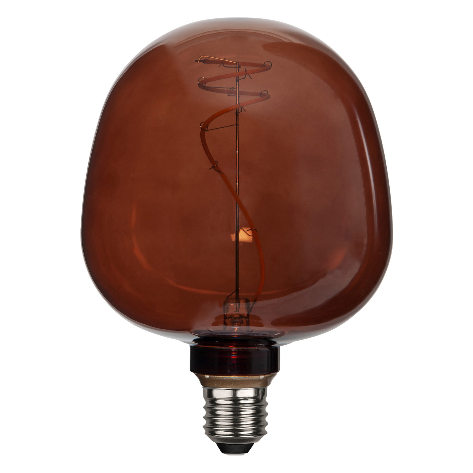 Cognac Apple globe LED bulb G125 E27 2W 1,800 K