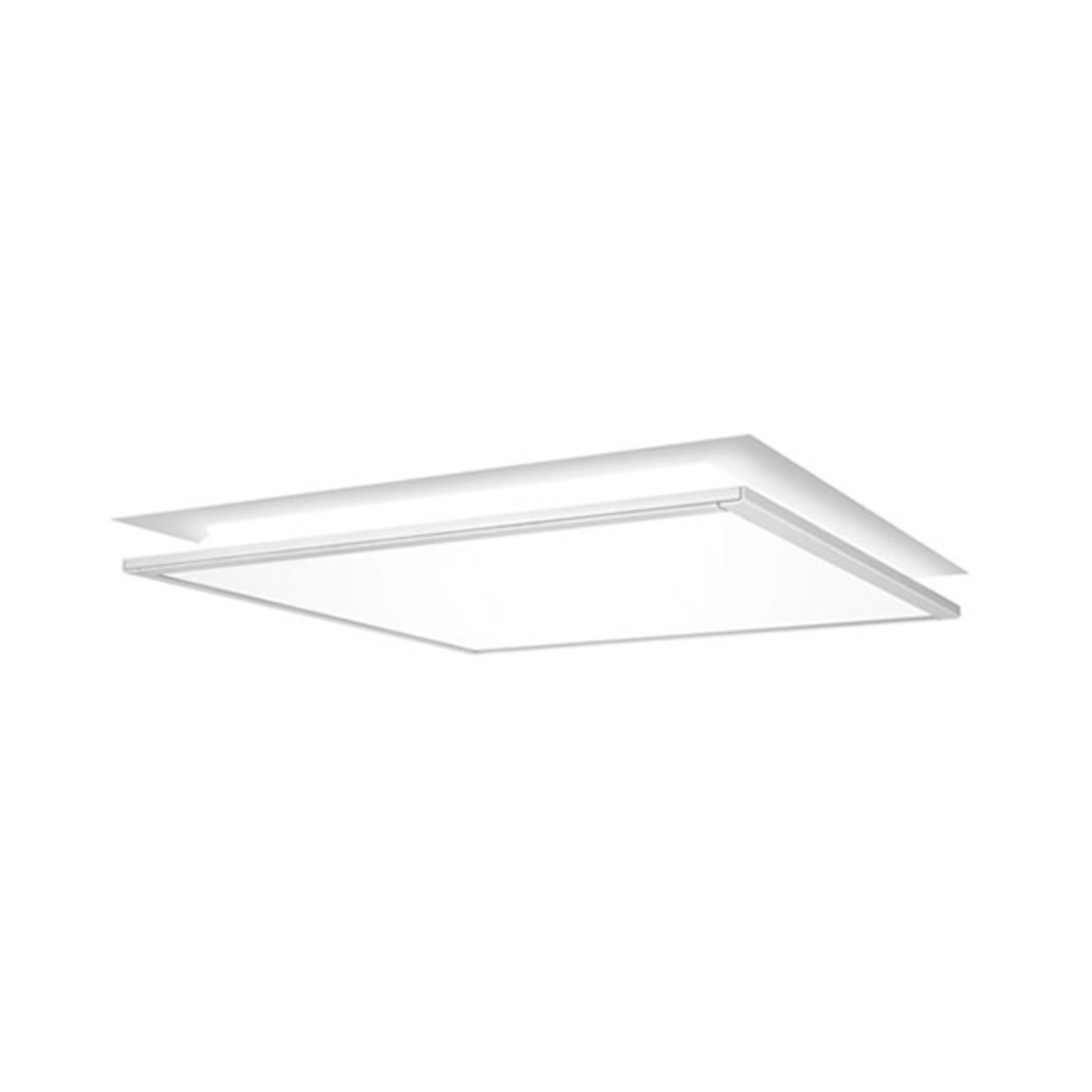 WALDMANN IDOO.fit LED downlight 62.3 x cm 840 dimmable, for Workroom / Office, sheet steel, plastic, 43 W, energy efficiency: A+, L: 62.3 cm, W: 62.3 cm, H: 5.7 cm