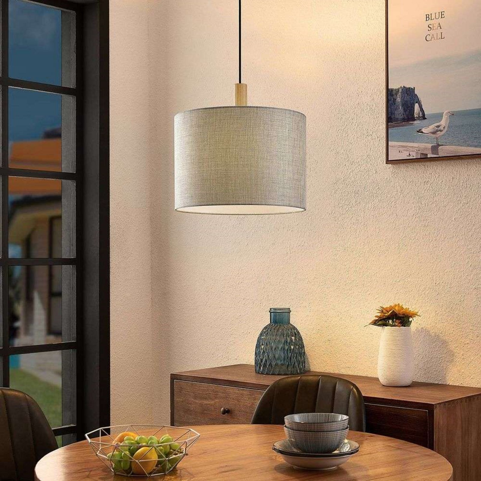 Scavi Závěsná Lampa Black/Grey - Lindby