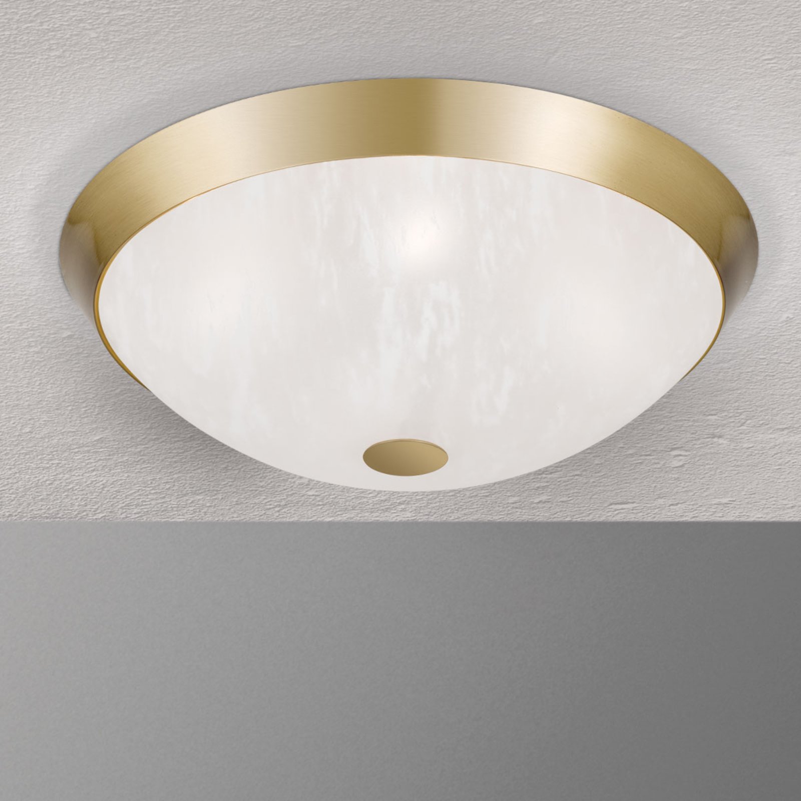 42 cm ceiling lamp Jaya with glass lampshade