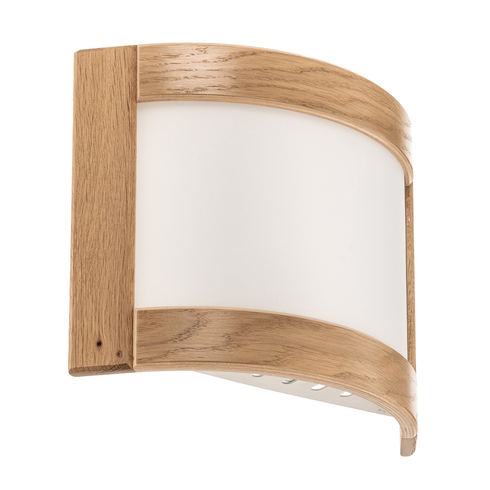 Zanna wall light, wood, height 22 cm light oak