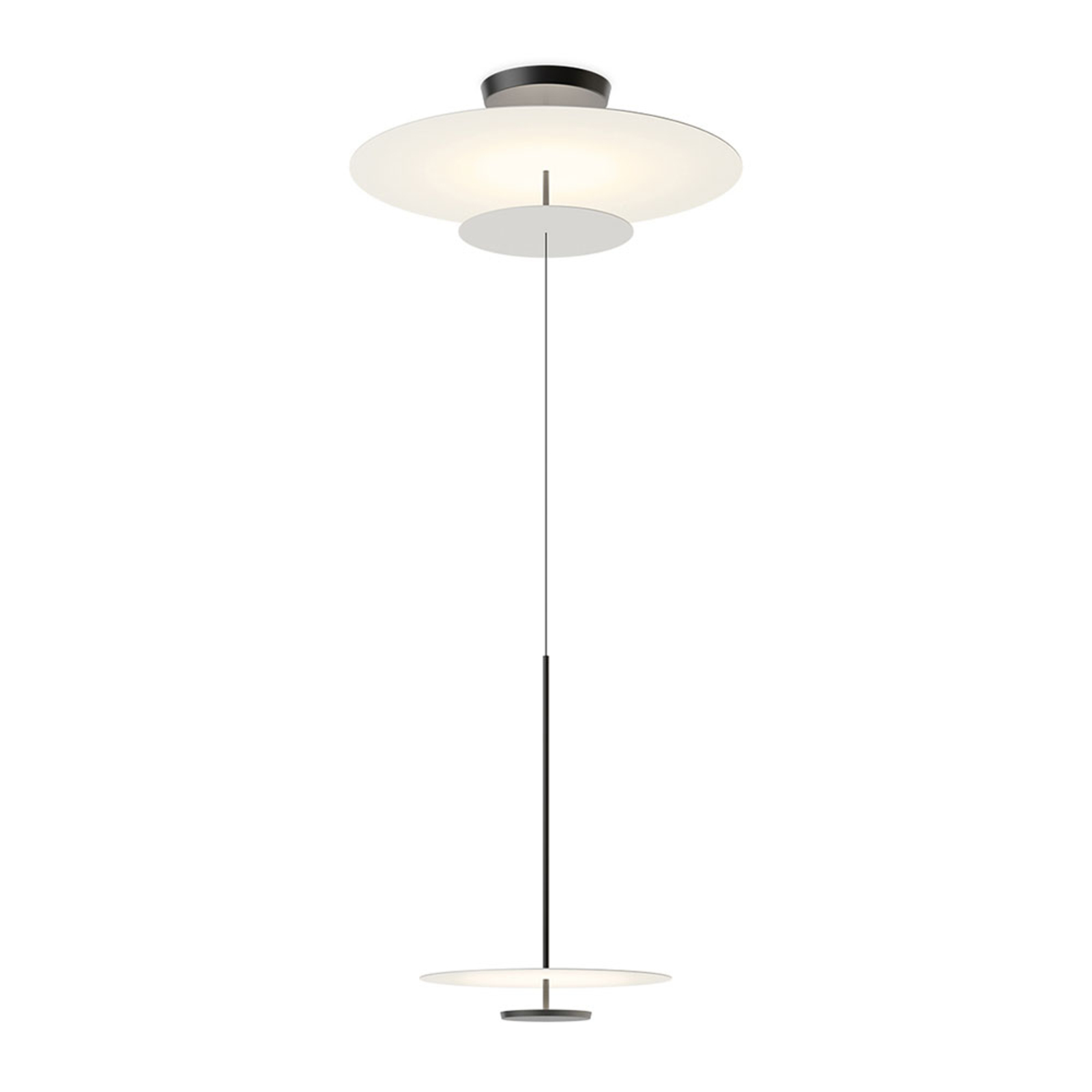 Vibia Flat LED-Hängelampe 3-flg. Ø 90cm DALI dim