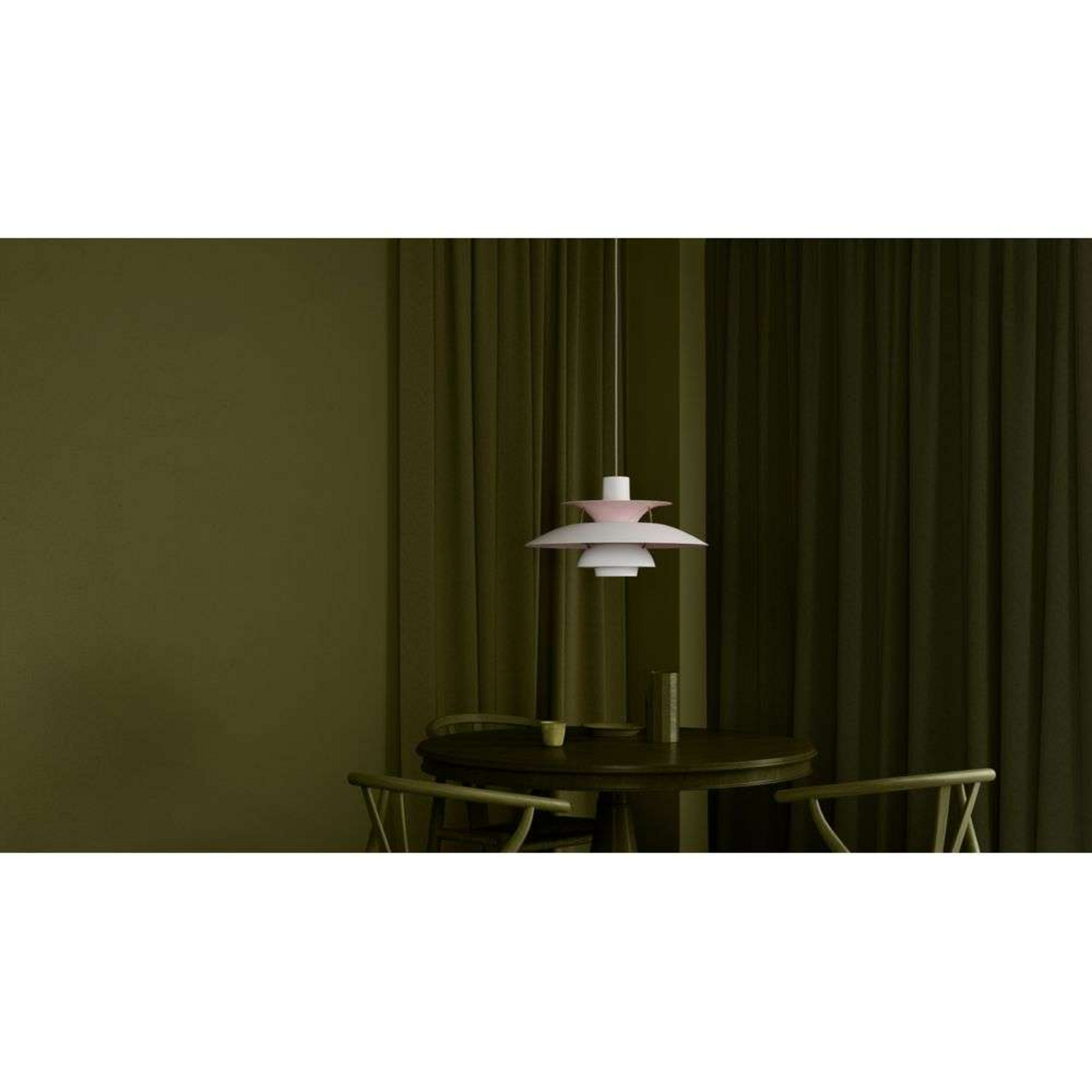 PH 5 Pendant Anniversary Matt White/Pale Rose - Louis Poulsen