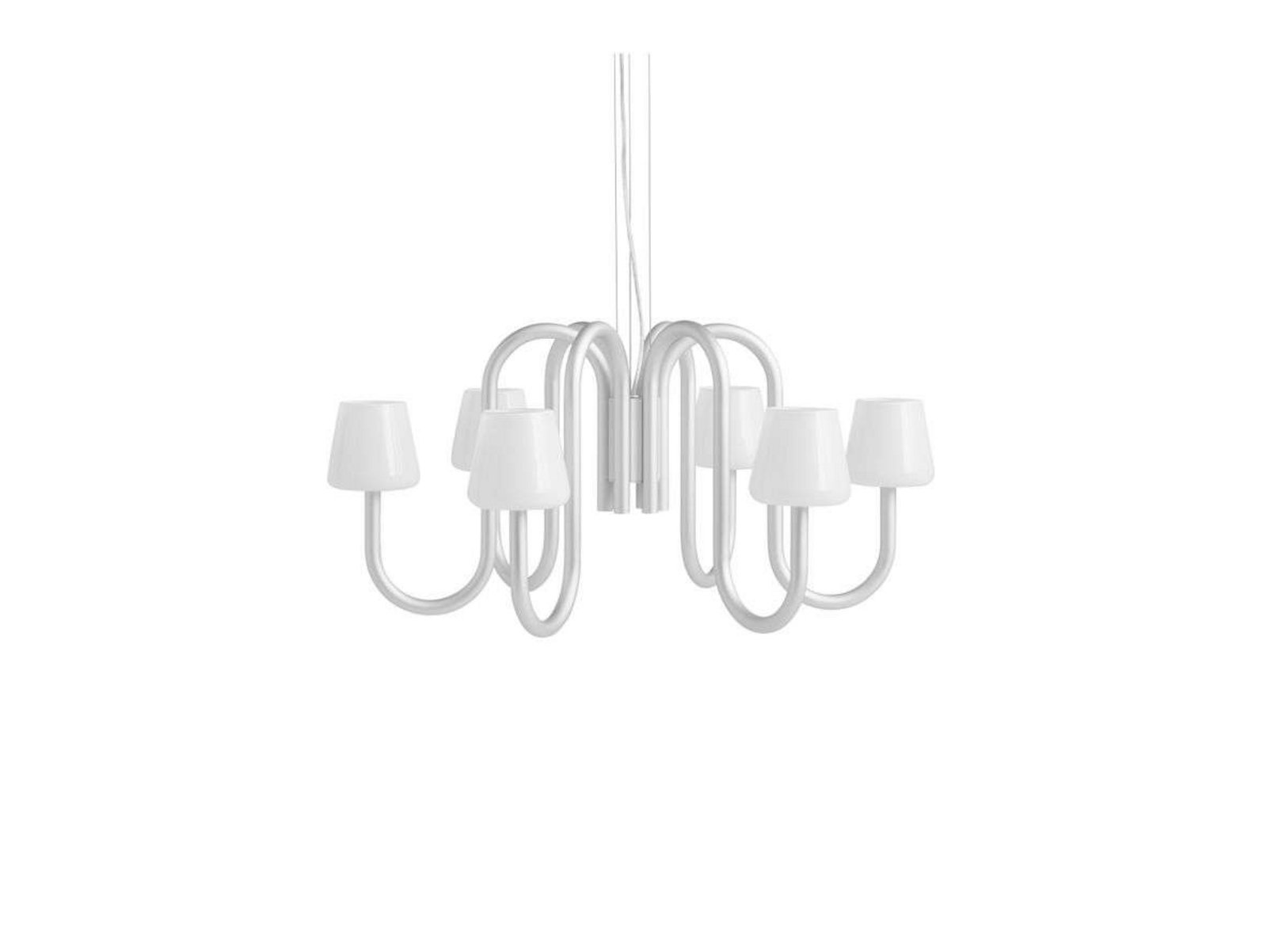 Apollo 745 Lampadario Alu/White Opal - HAY