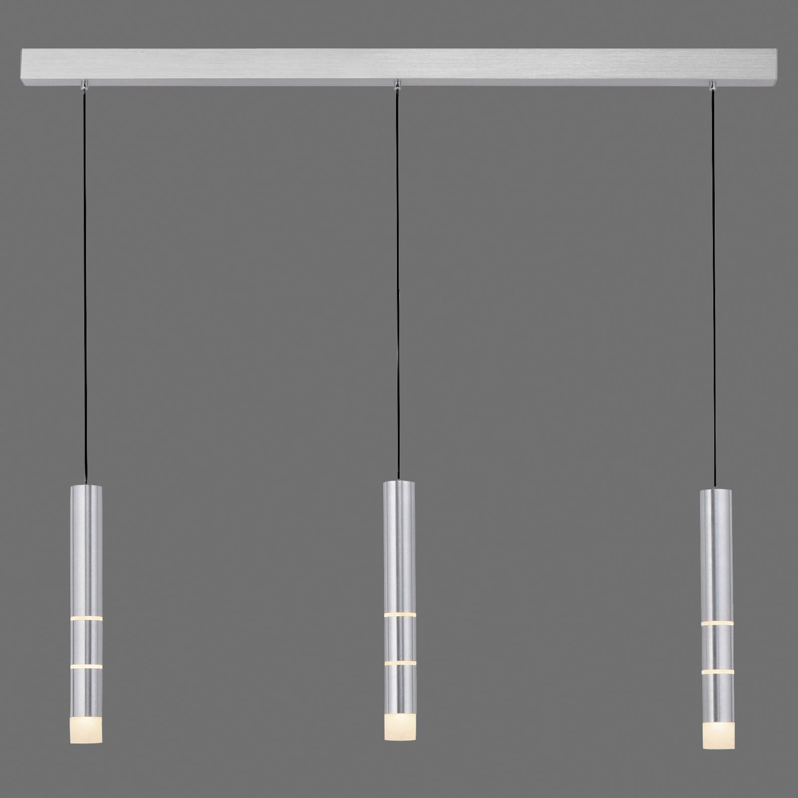 Vega LED-Hängeleuchte, drei Zylinder, alu - PURE Vega LED-Hängeleuchte, drei Zylinder, alu - PURE
